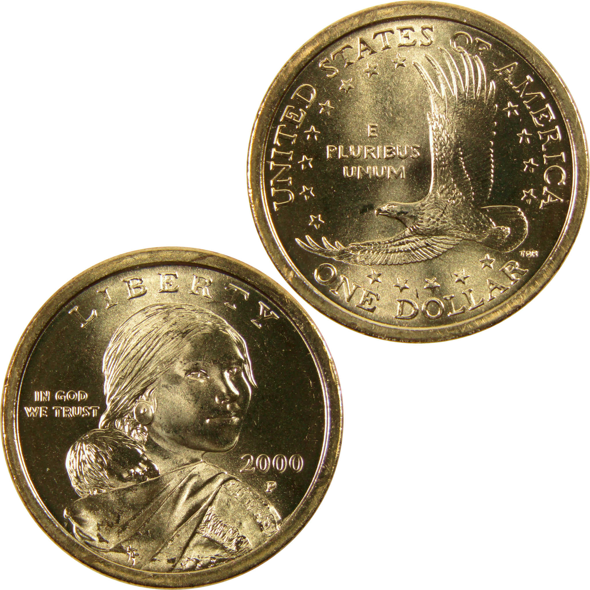 2000 P Sacagawea Native American Dollar BU Uncirculated 1 Coin