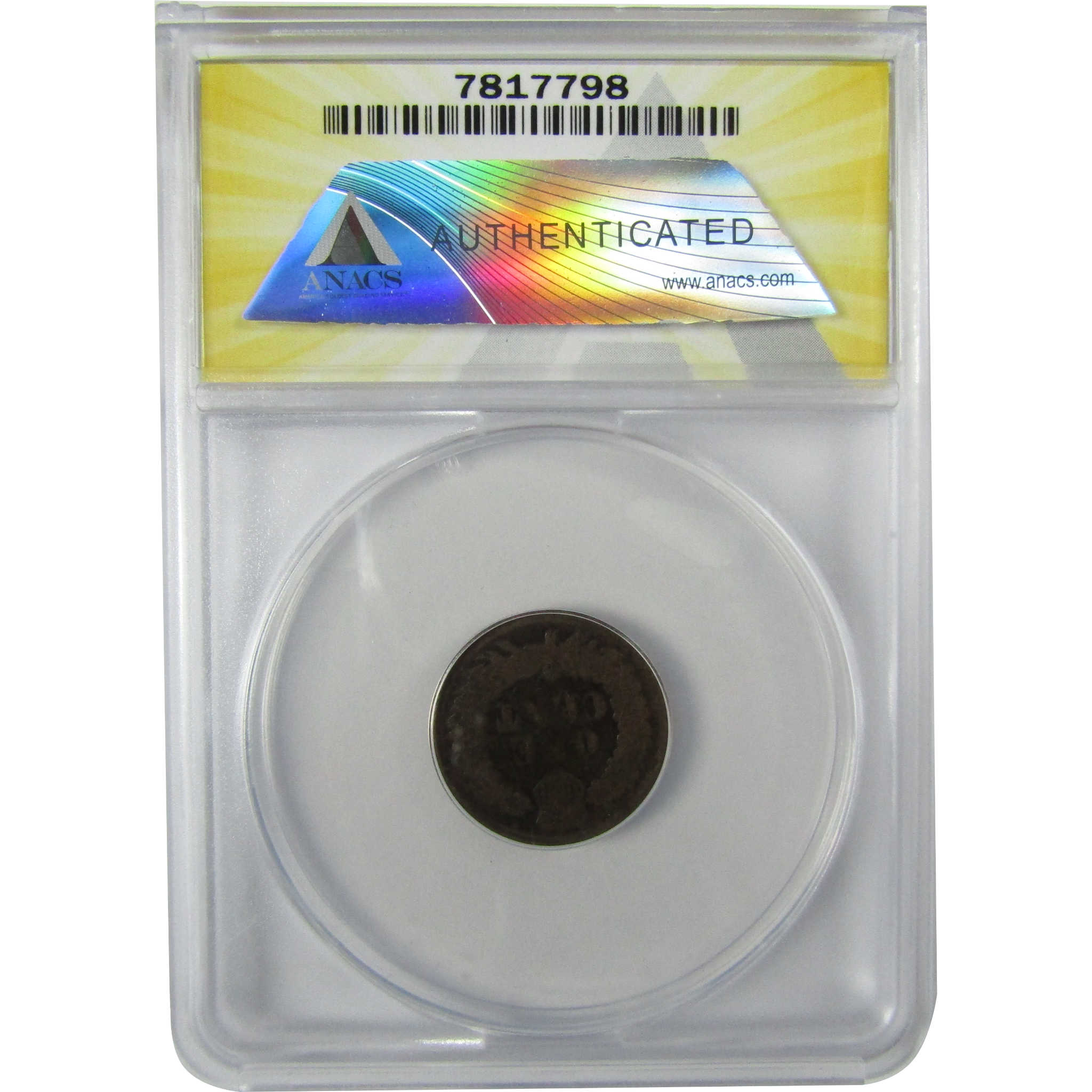 1866 Indian Head Cent FR 2 Details ANACS Penny 1c Coin SKU:CP846