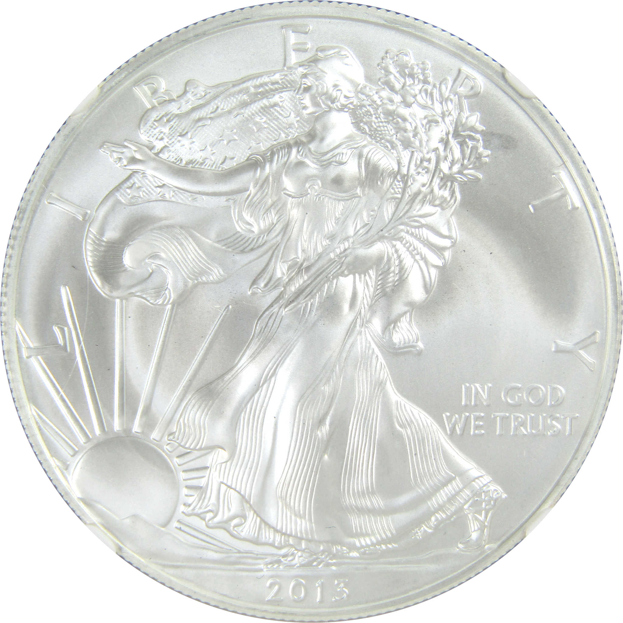 2013 (S) American Silver Eagle MS 70 NGC Early Releases SKU:CPC9432