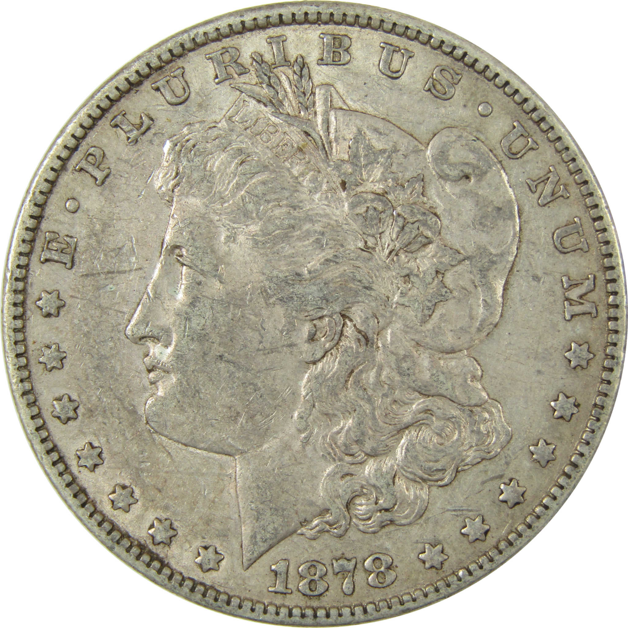1878 7TF Rev 78 Morgan Silver Dollar XF EF Extremely Fine SKU:CP1633