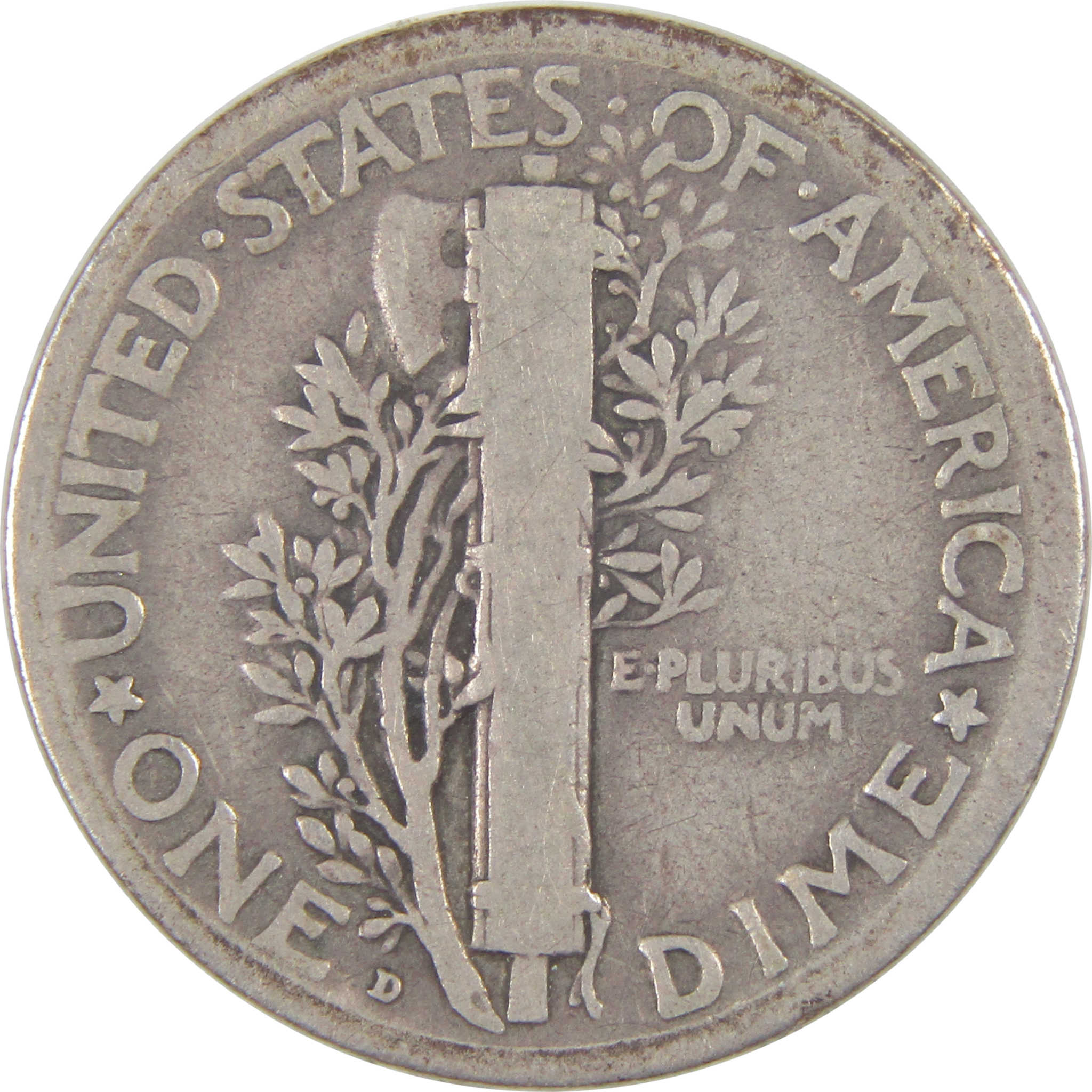 1921 D Mercury Dime VG Very Good Silver 10c Coin SKU:I16845