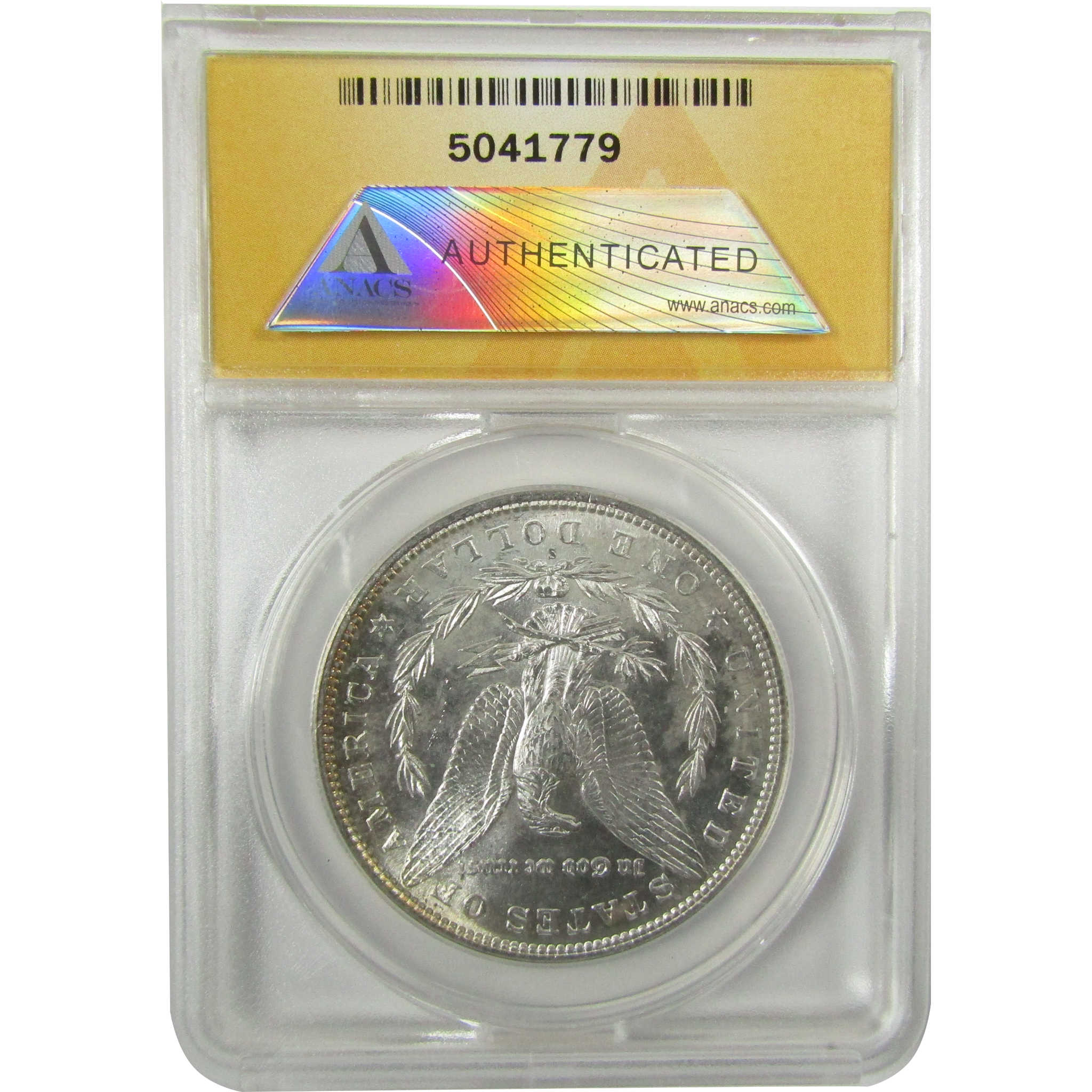 1882 S Morgan Silver Dollar MS 63 ANACS Uncirculated SKU:I28293