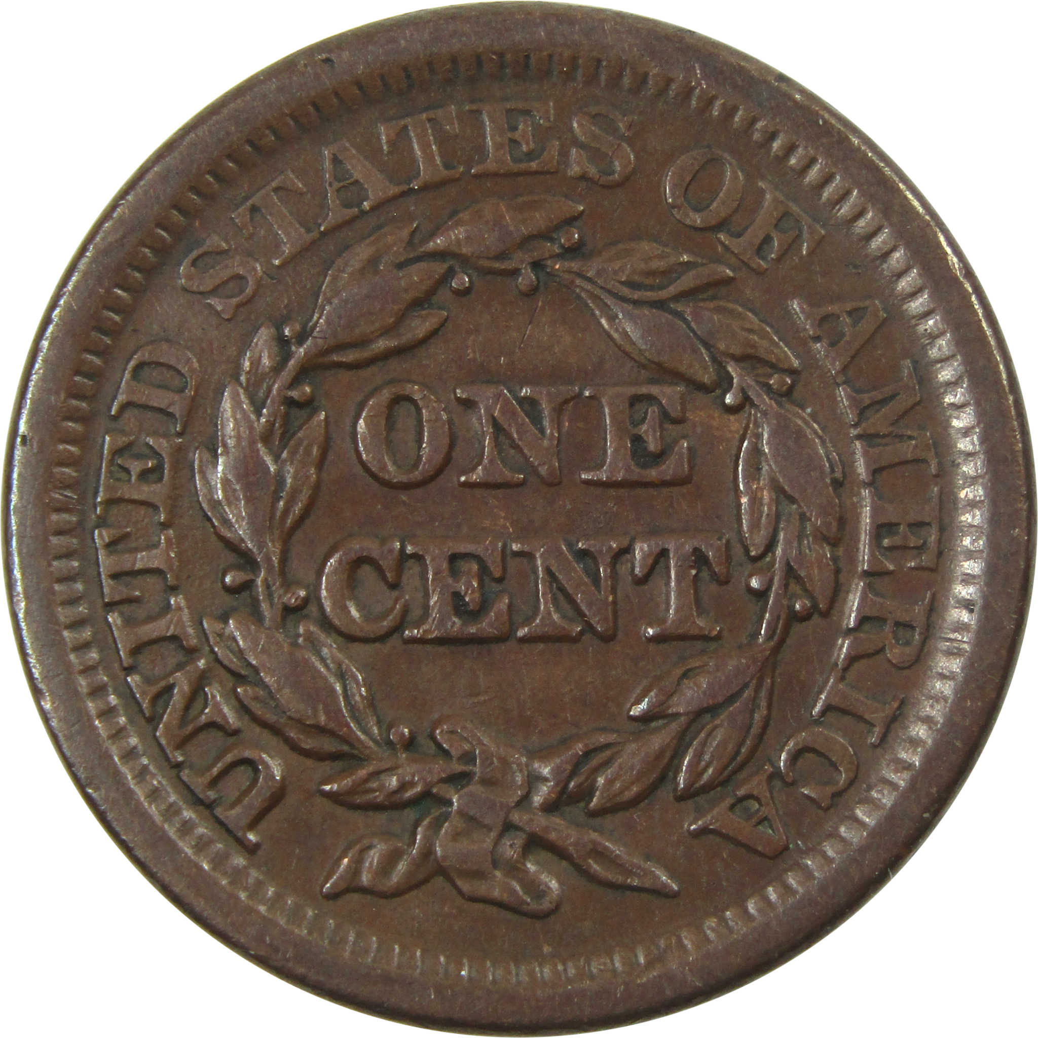 1853 Braided Hair Large Cent XF Extremely Fine Copper Penny SKU:I14009