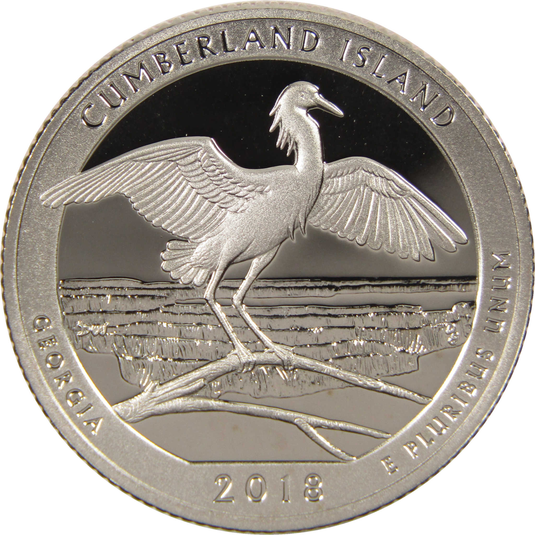 2018 S Cumberland Island National Park Quarter Choice Proof Clad Coin