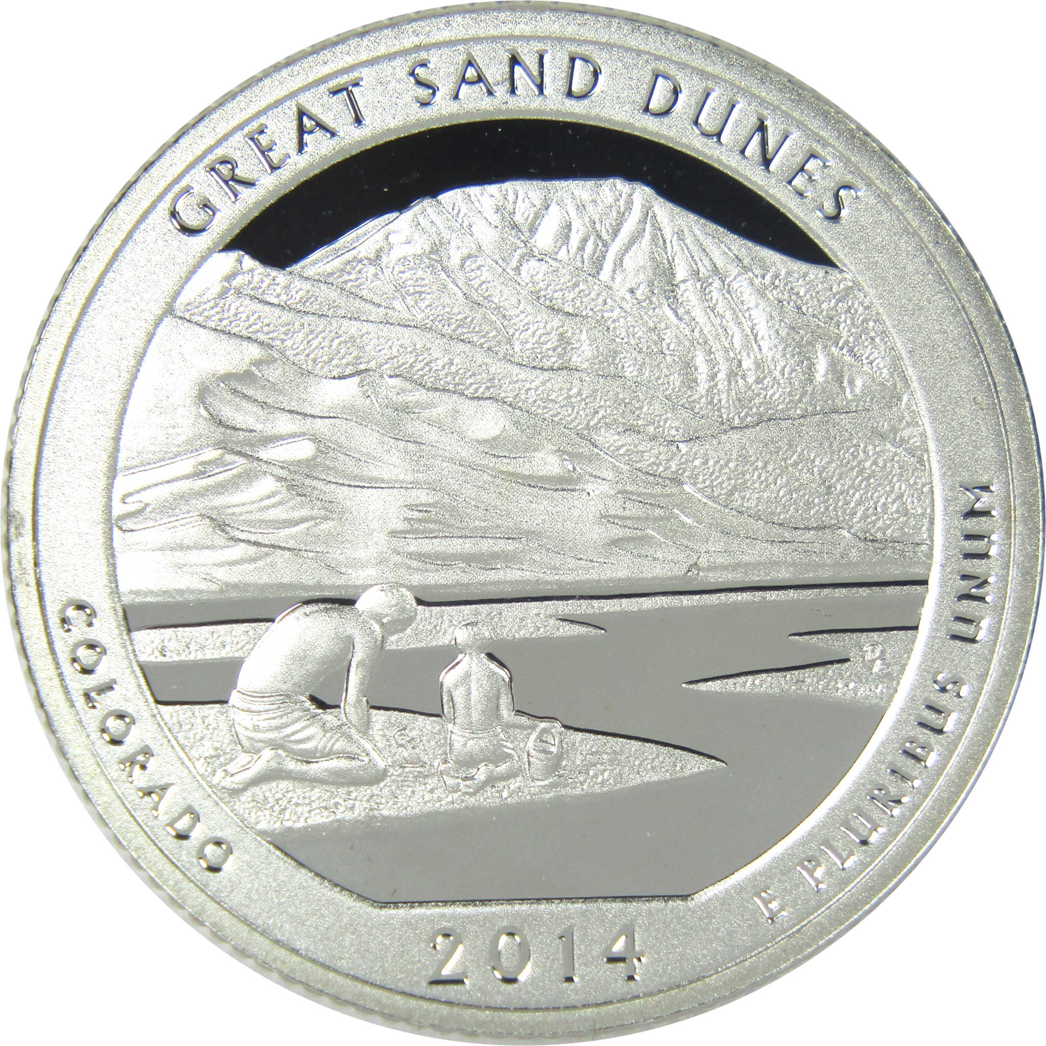 2014 S Great Sand Dunes National Park Quarter Choice Proof Silver 25c