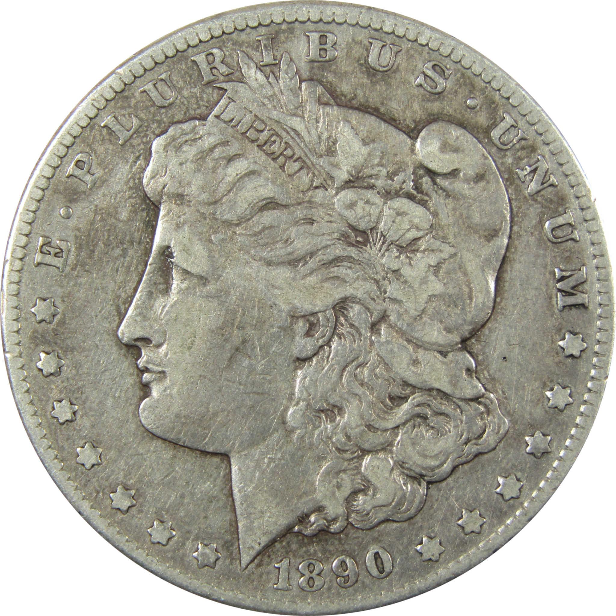 1890 CC Morgan Silver Dollar VF Very Fine $1 Coin SKU:I25124 - Morgan coin - Morgan silver dollar - Morgan silver dollar for sale - Profile Coins &amp; Collectibles