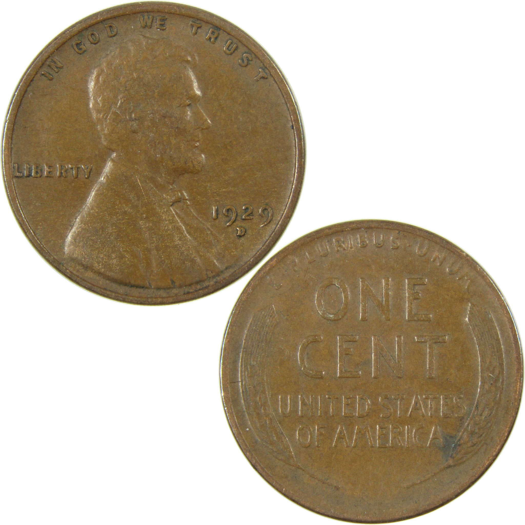 1929 D Lincoln Wheat Cent VF Very Fine Penny 1c Coin SKU:I27272