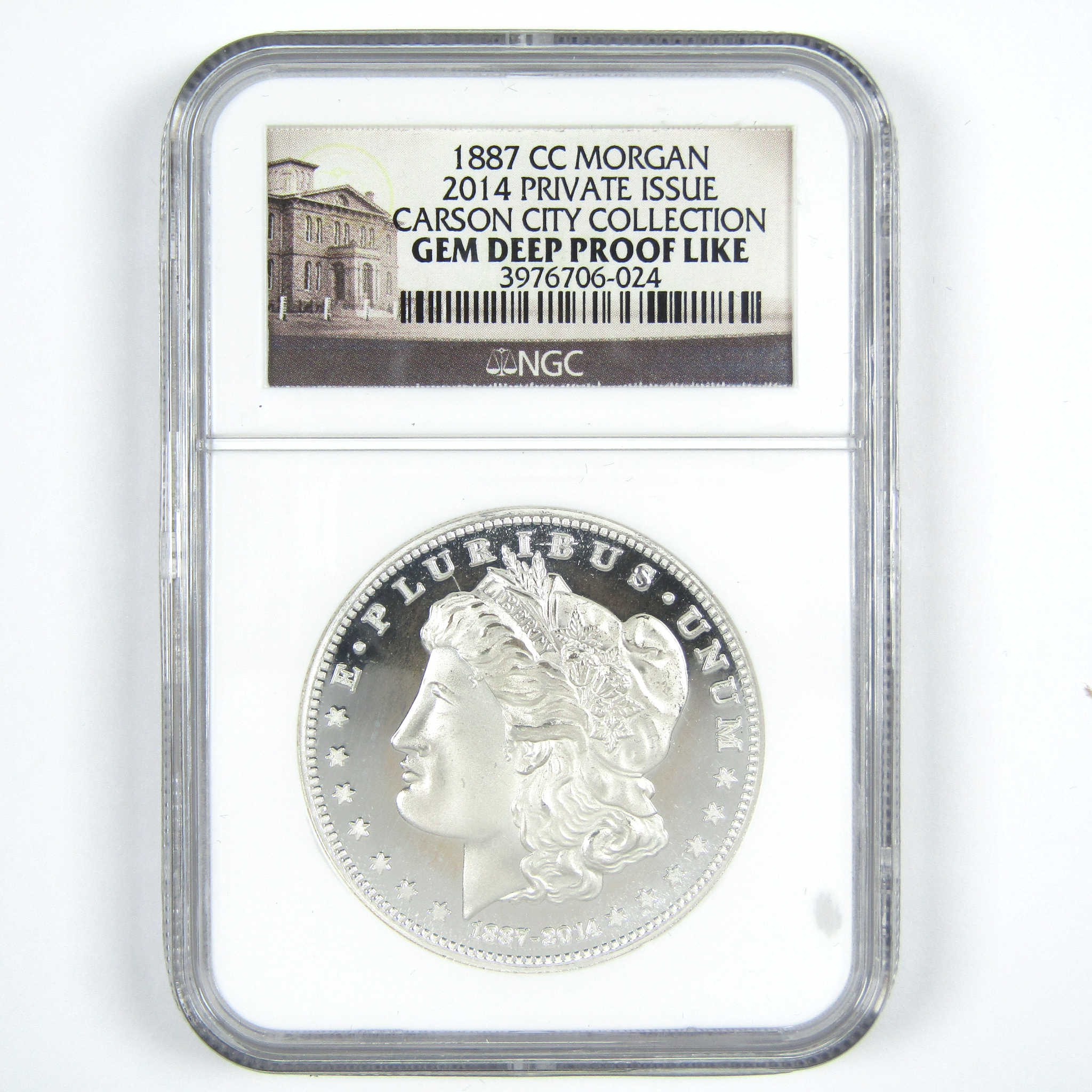 1887 CC 2014 Private Issue Morgan Gem Deep Proof-Like NGC SKU:CPC7505