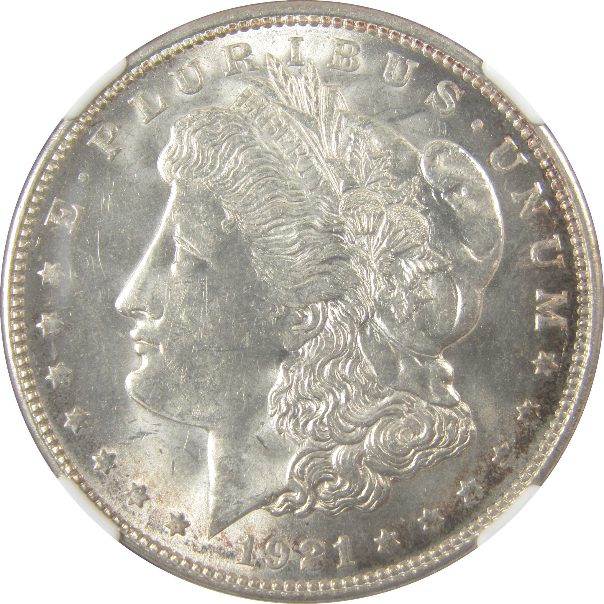 1921 D Morgan Silver Dollar MS 63 NGC Uncirculated $1 Coin SKU:I24100