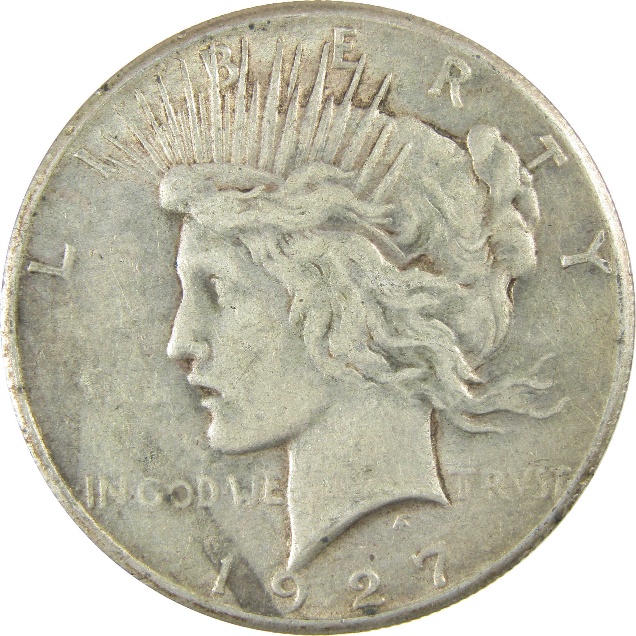 1927 Peace Silver Dollar XF EF Extremely Fine $1 Coin SKU:I27488