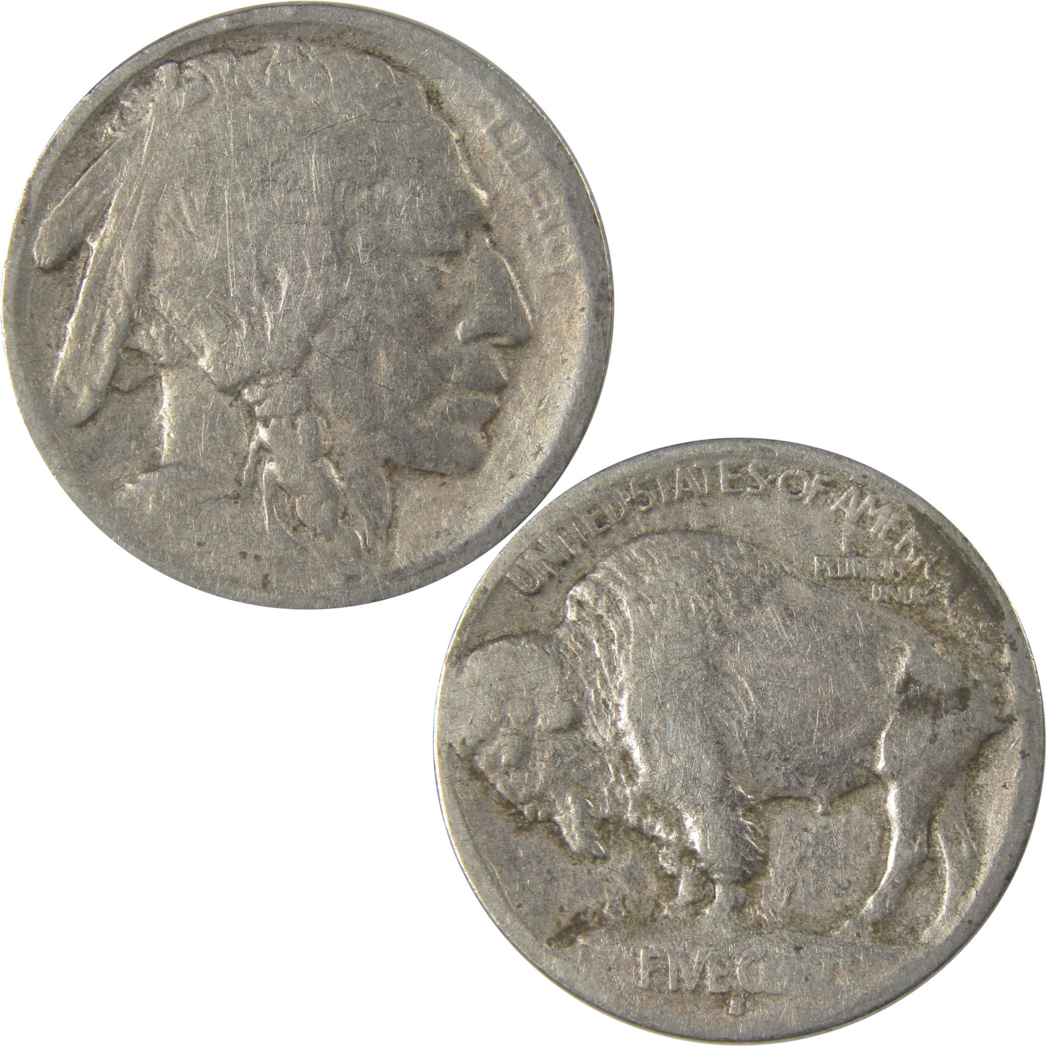 1913 S Type 1 Indian Head Buffalo Nickel FR Fair Details SKU:I22833