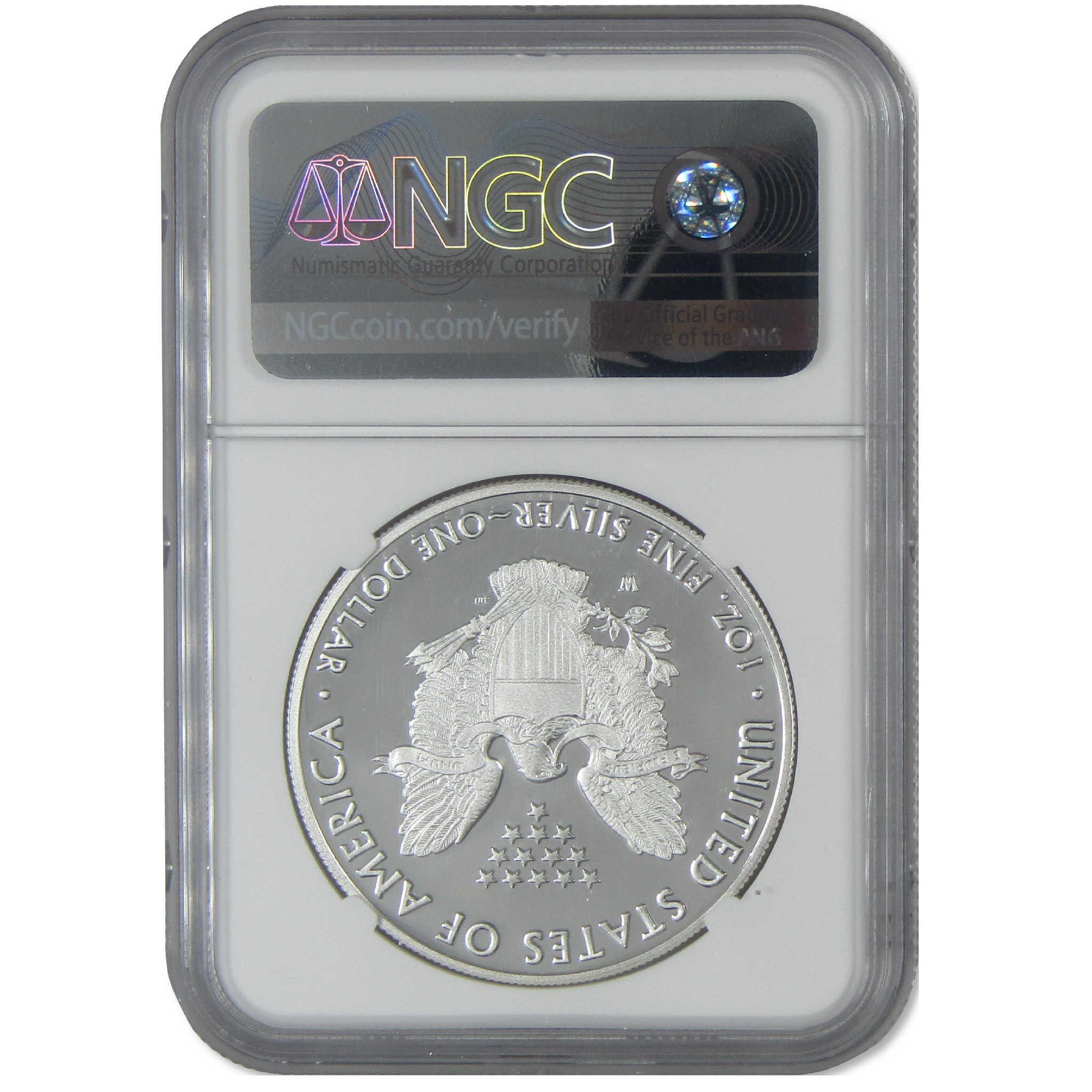 2021 W Type 1 American Silver Eagle PF 69 UCAM NGC Proof Mercanti
