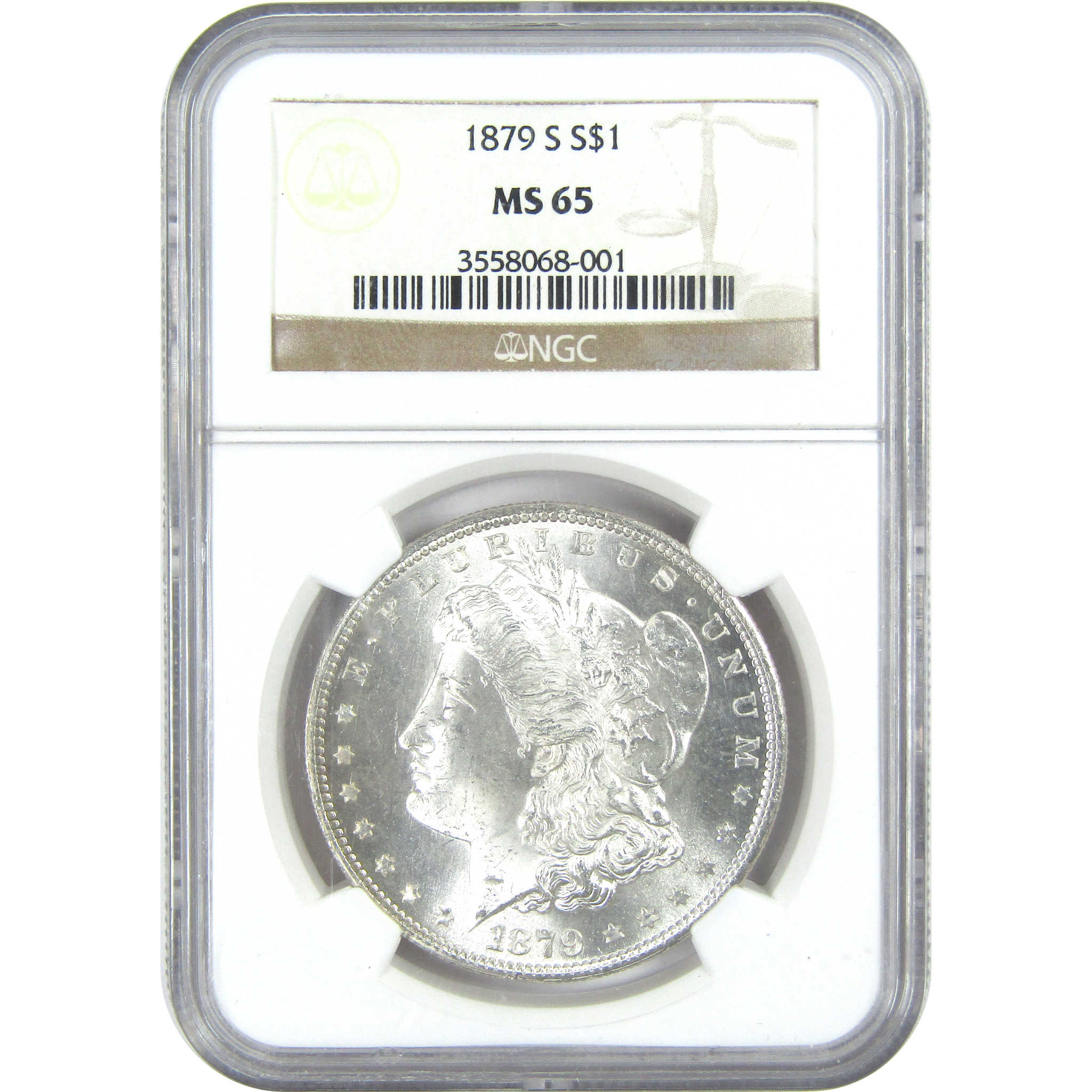 1879 S Morgan Dollar MS 65 NGC Silver $1 Uncirculated Coin - Morgan coin - Morgan silver dollar - Morgan silver dollar for sale - Profile Coins &amp; Collectibles