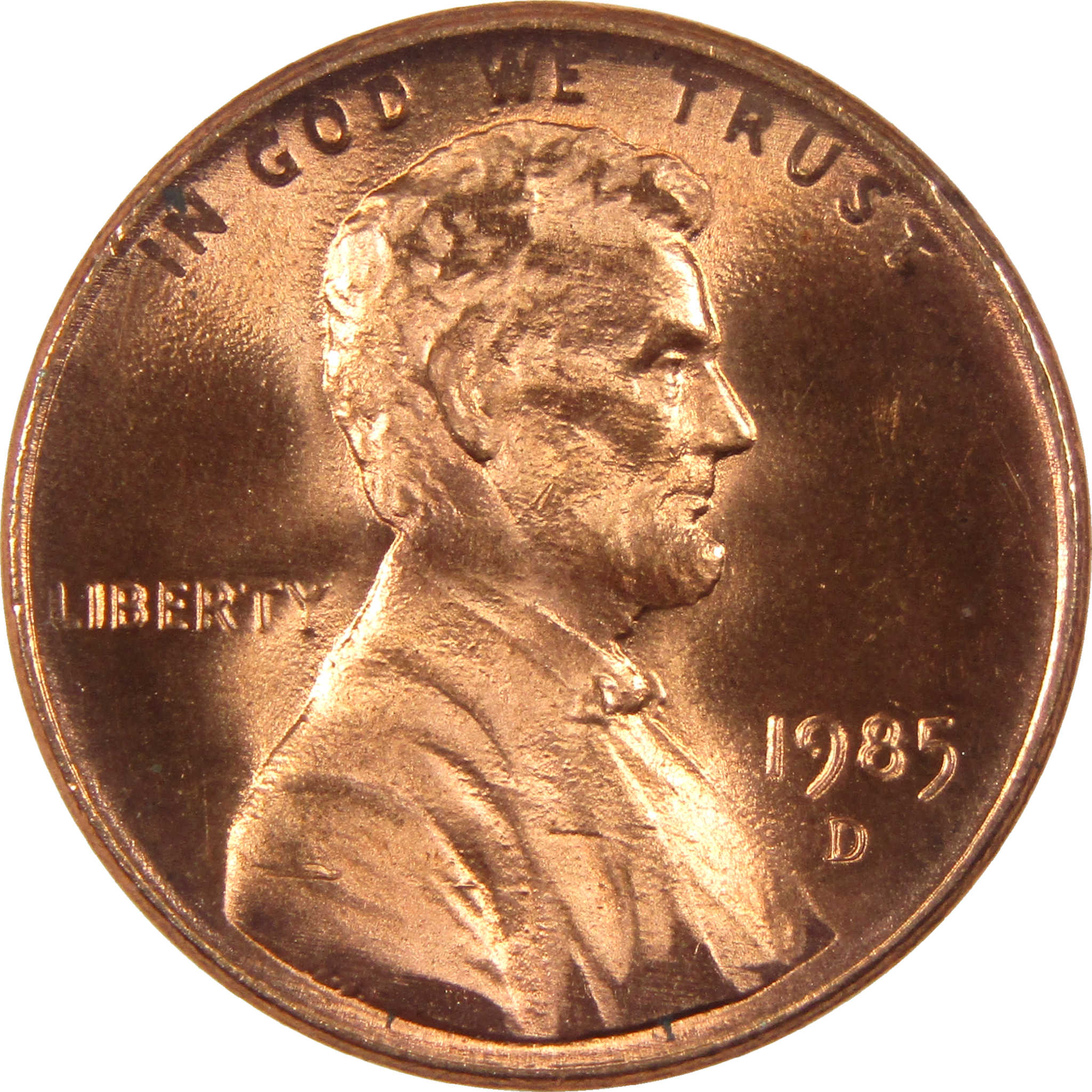 1985 D Lincoln Memorial Cent BU Uncirculated Penny 1c Coin