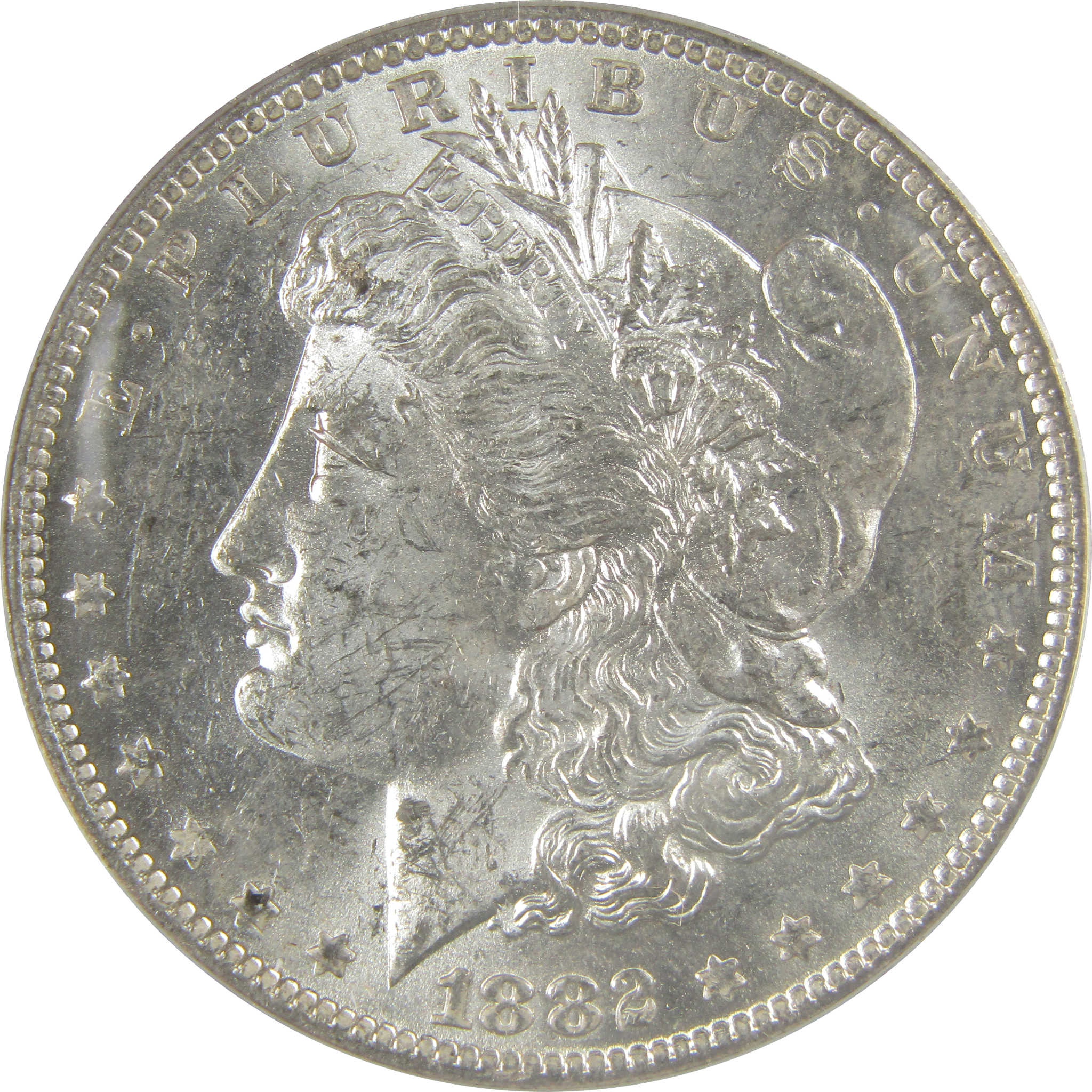 1882 O/S VAM-4 Recessed Top 100 Morgan Dollar MS 61 ANACS SKU:I21936 - Morgan coin - Morgan silver dollar - Morgan silver dollar for sale - Profile Coins &amp; Collectibles