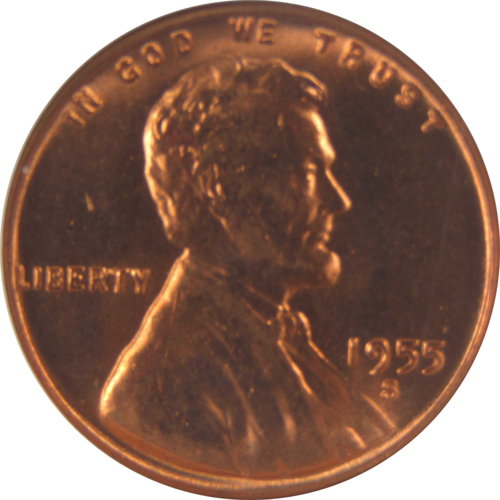 1955 S Lincoln Wheat Cent MS 67 RD NGC Penny Uncirculated SKU:CPC0635