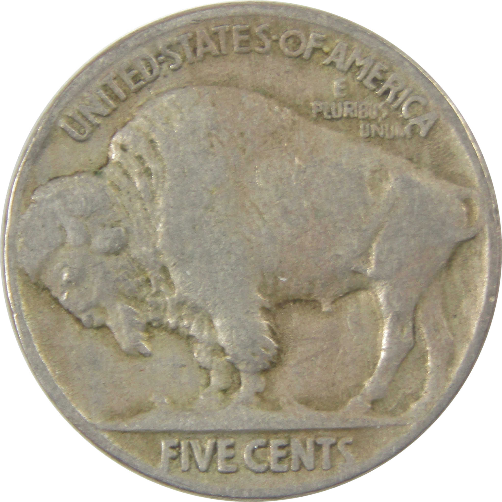 1913 Type 2 Indian Head Buffalo Nickel F Fine 5c Coin SKU:I24580