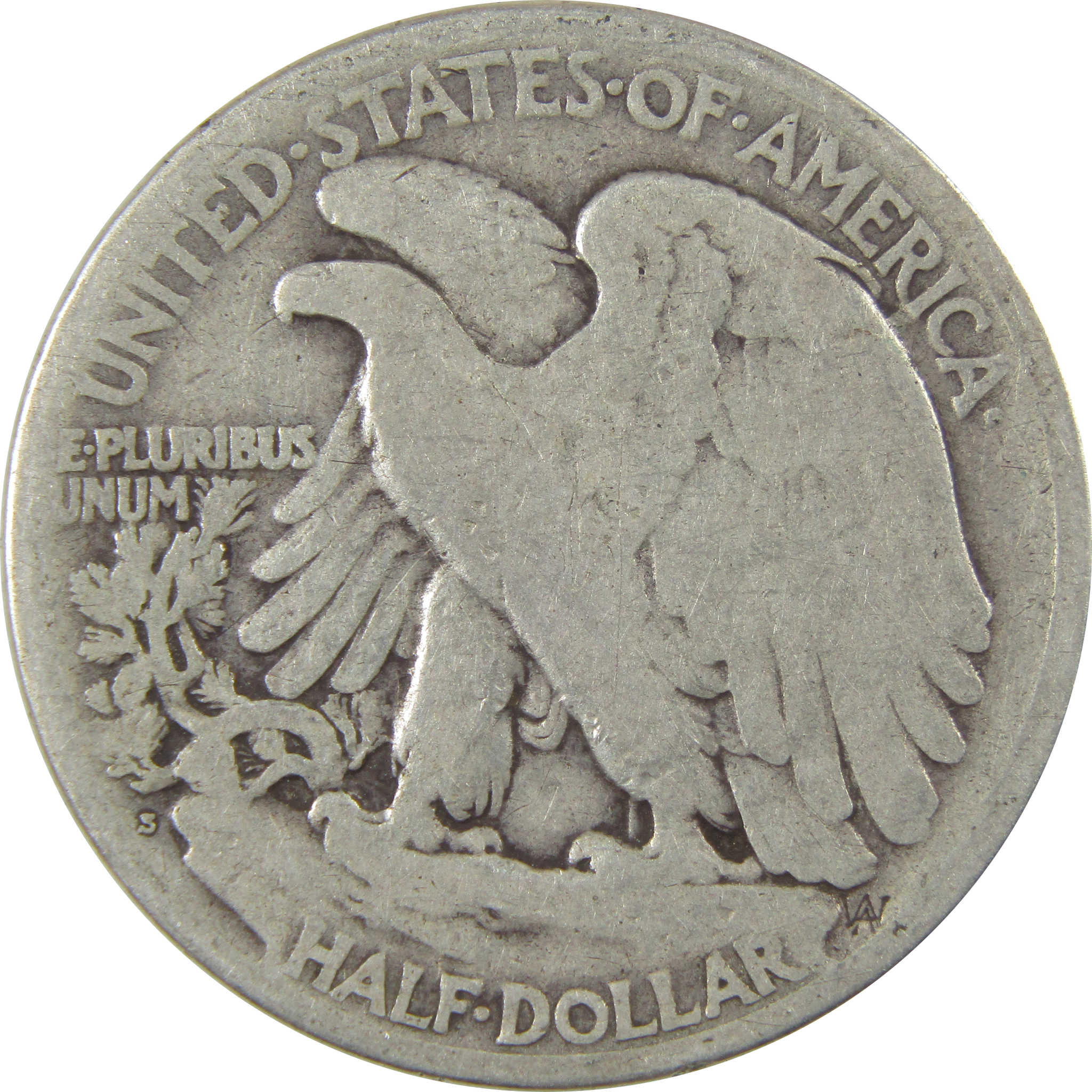 1920 S Liberty Walking Silver Half Dollar AG About Good SKU:I24148
