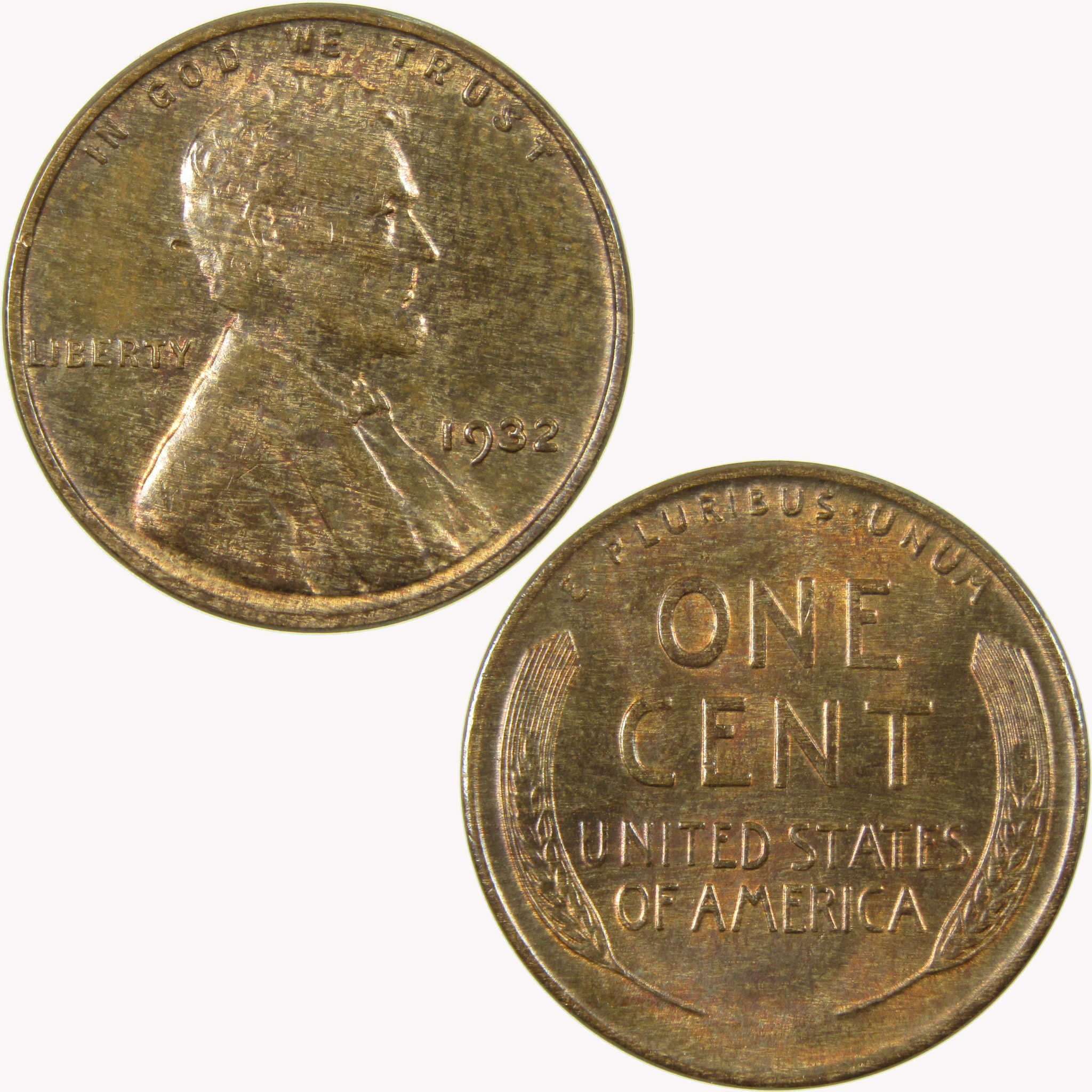 1932 Lincoln Wheat Cent Borderline Uncirculated Penny SKU:I26639