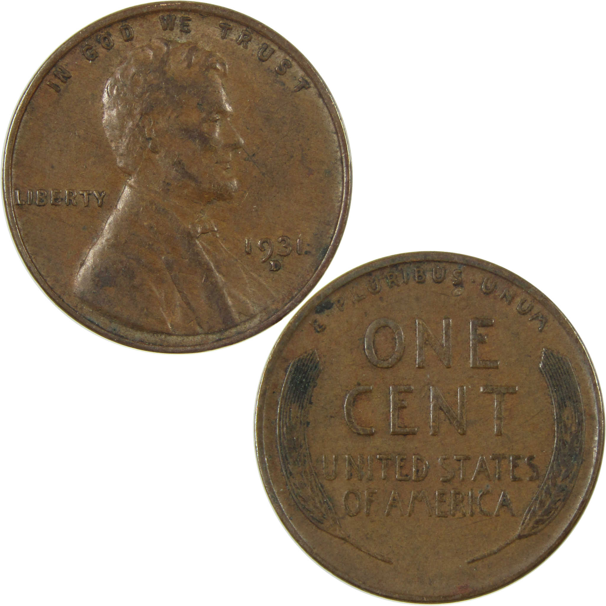 1931 D Lincoln Wheat Cent VF Very Fine Penny 1c Coin SKU:I26801