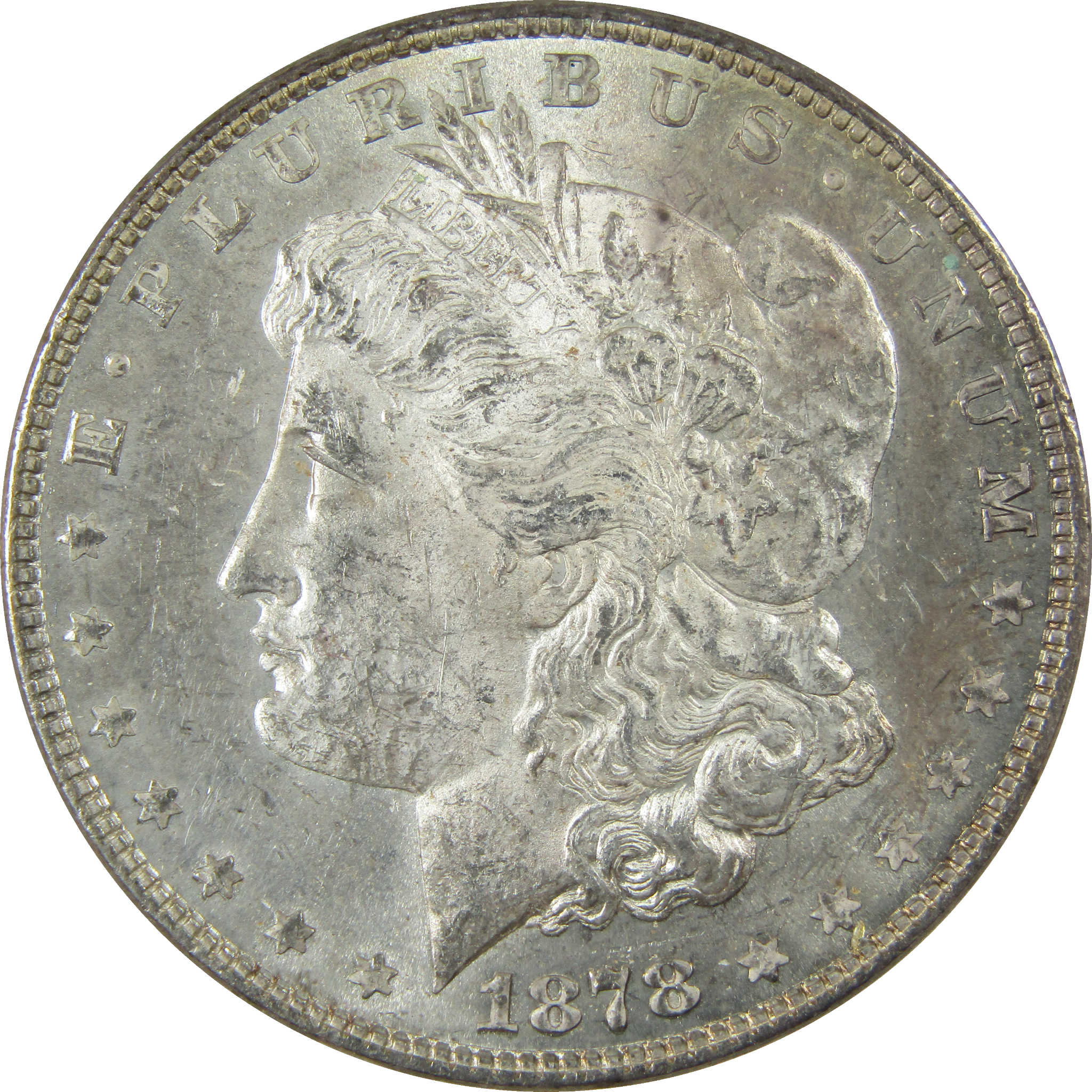 1878 7TF Rev 78 Morgan Silver Dollar Uncirculated SKU:I27677