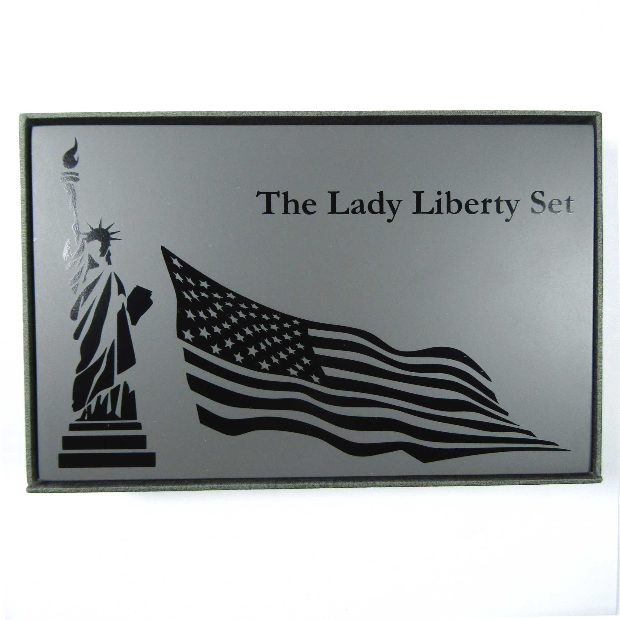 The Lady Liberty 4 Piece Gold Plated Silver Bar Set 2022 SKU:CPC6766