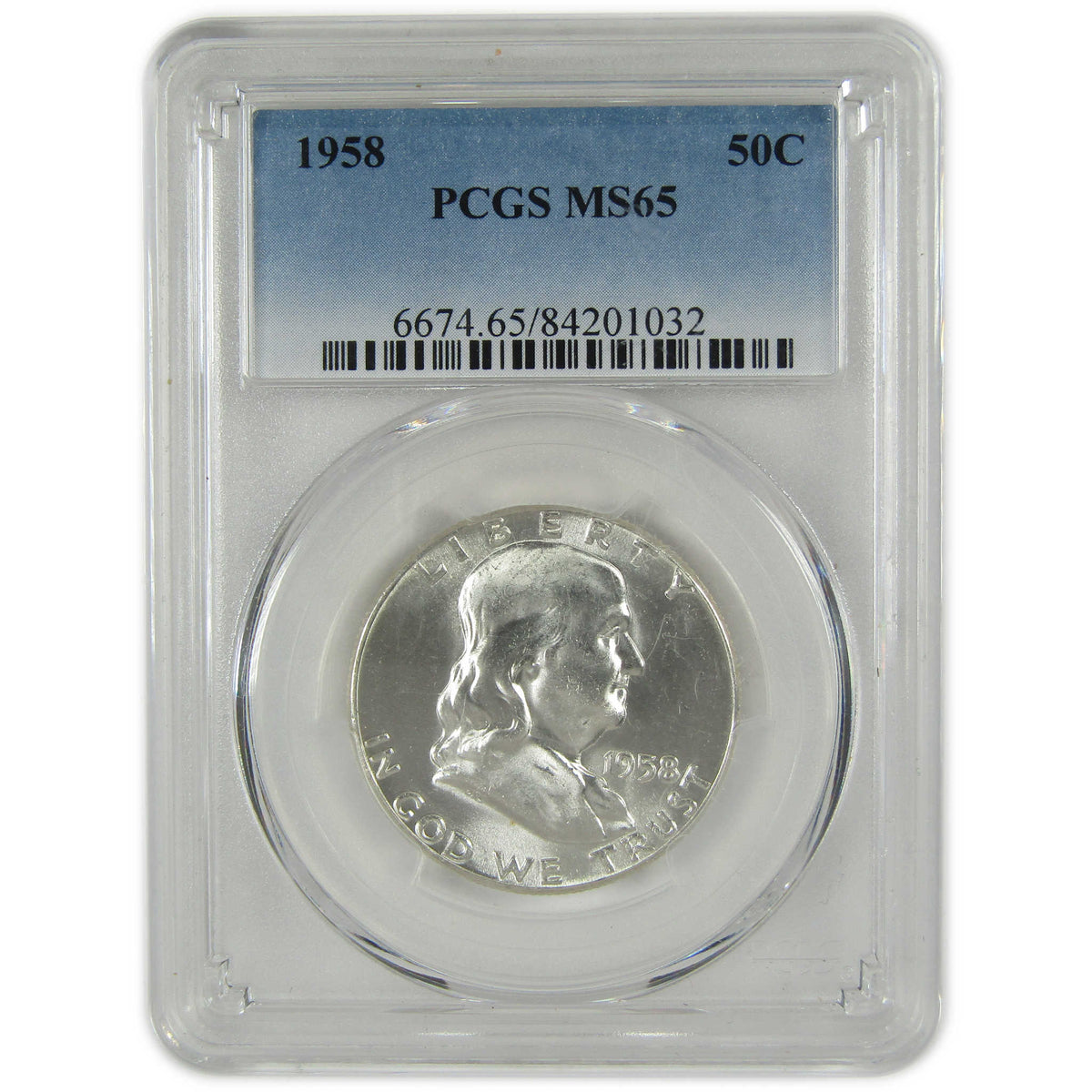 1958 Franklin Silver Half Dollar MS 65 PCGS 50c Coin SKU:I28827
