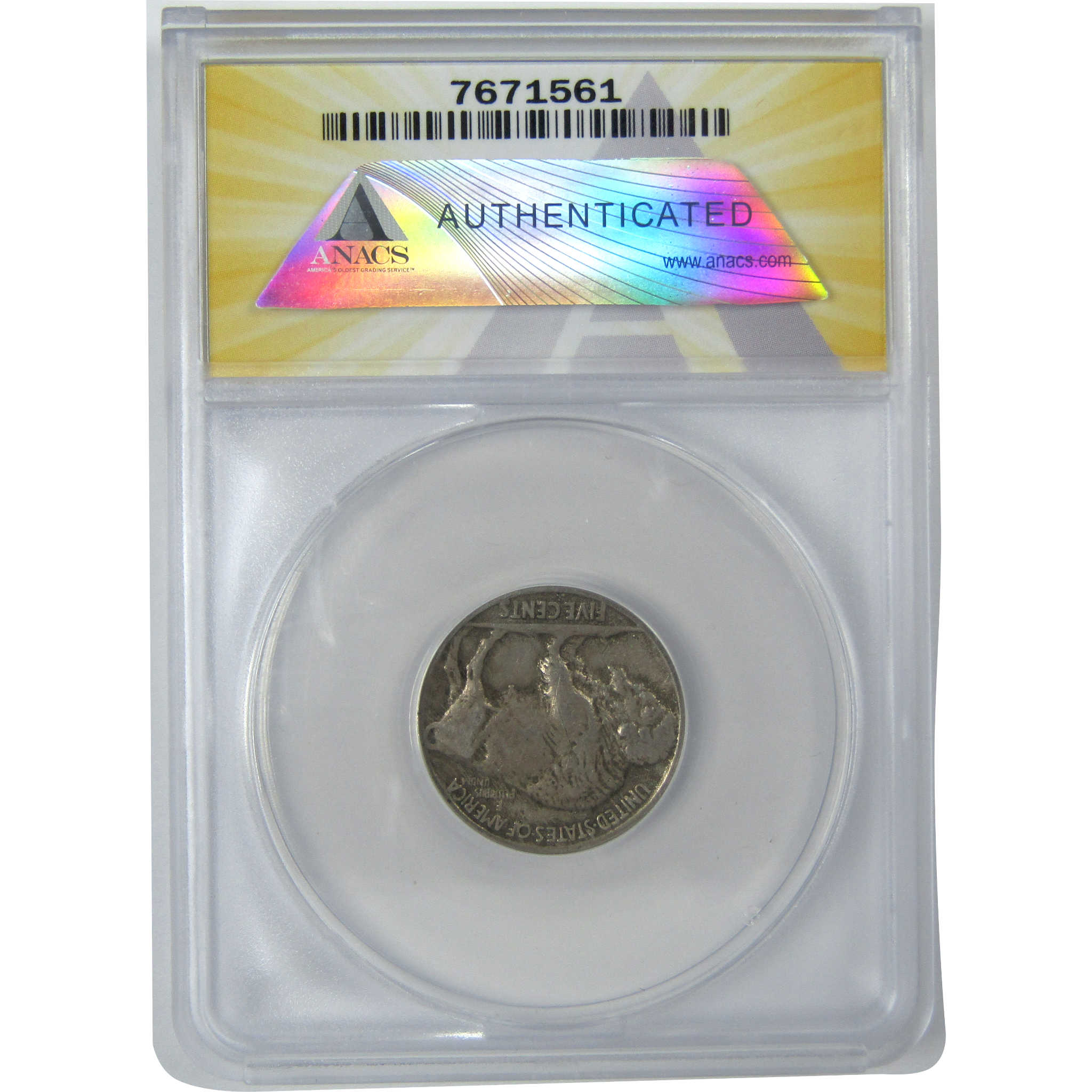 1927 S Indian Head Buffalo Nickel VF 35 Details ANACS 5c SKU:I16107