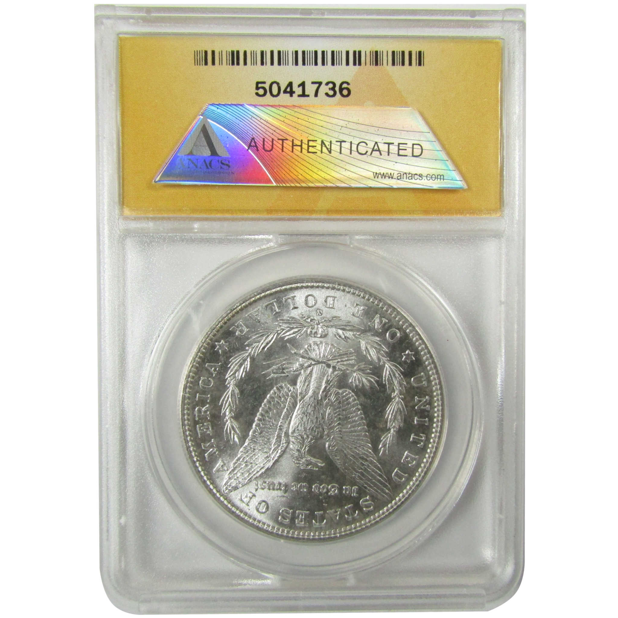 1880 S Morgan Silver Dollar MS 63 ANACS Uncirculated SKU:I28294