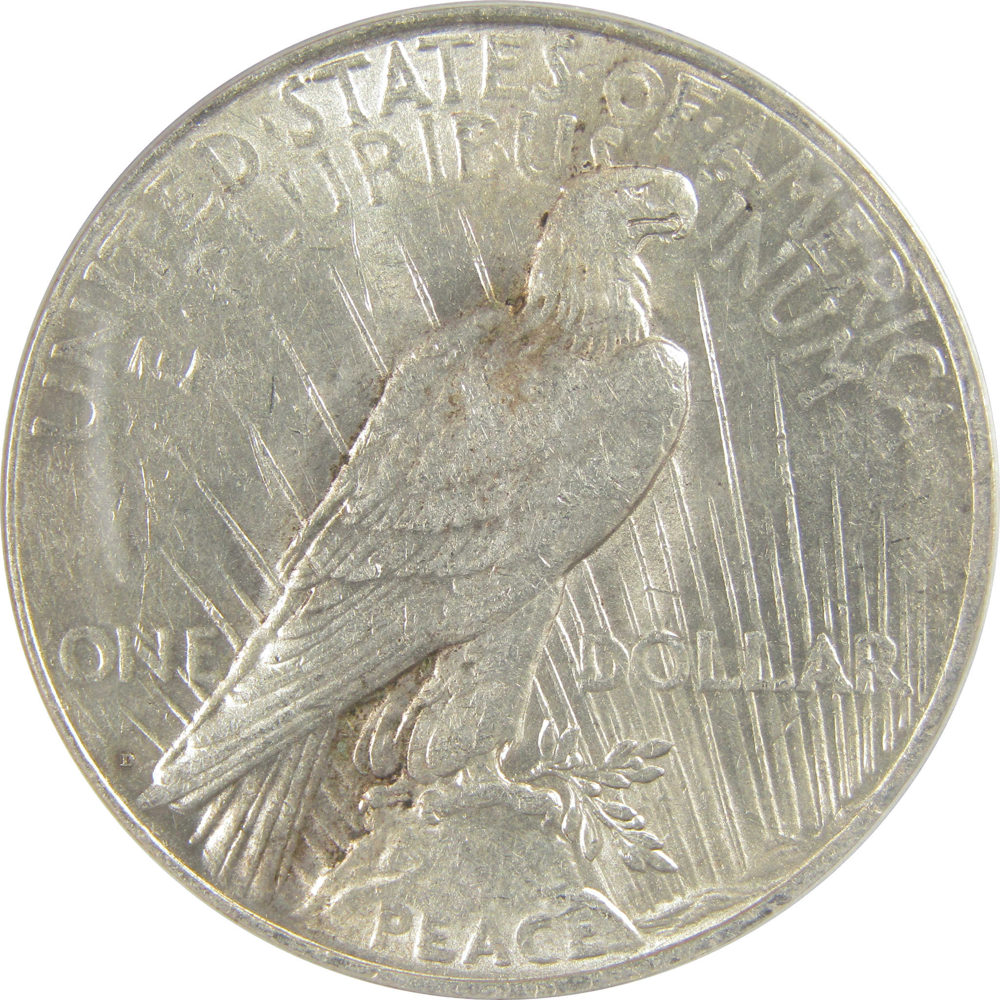 1923 D Peace Dollar AU 53 ANACS Silver $1 Coin SKU:I20444