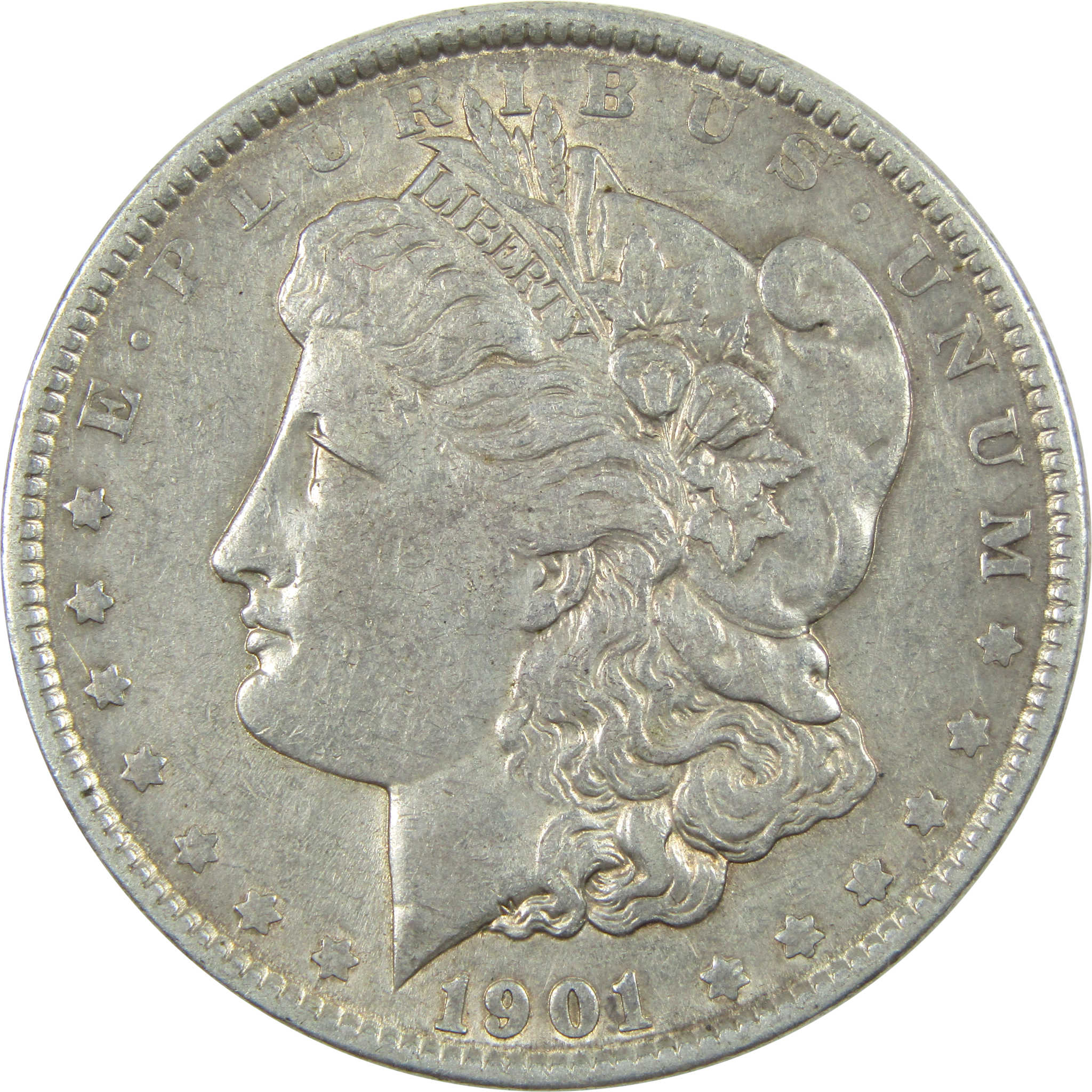 1901 Morgan Dollar XF EF Extremely Fine Details Silver $1 SKU:I14043 - Morgan coin - Morgan silver dollar - Morgan silver dollar for sale - Profile Coins &amp; Collectibles