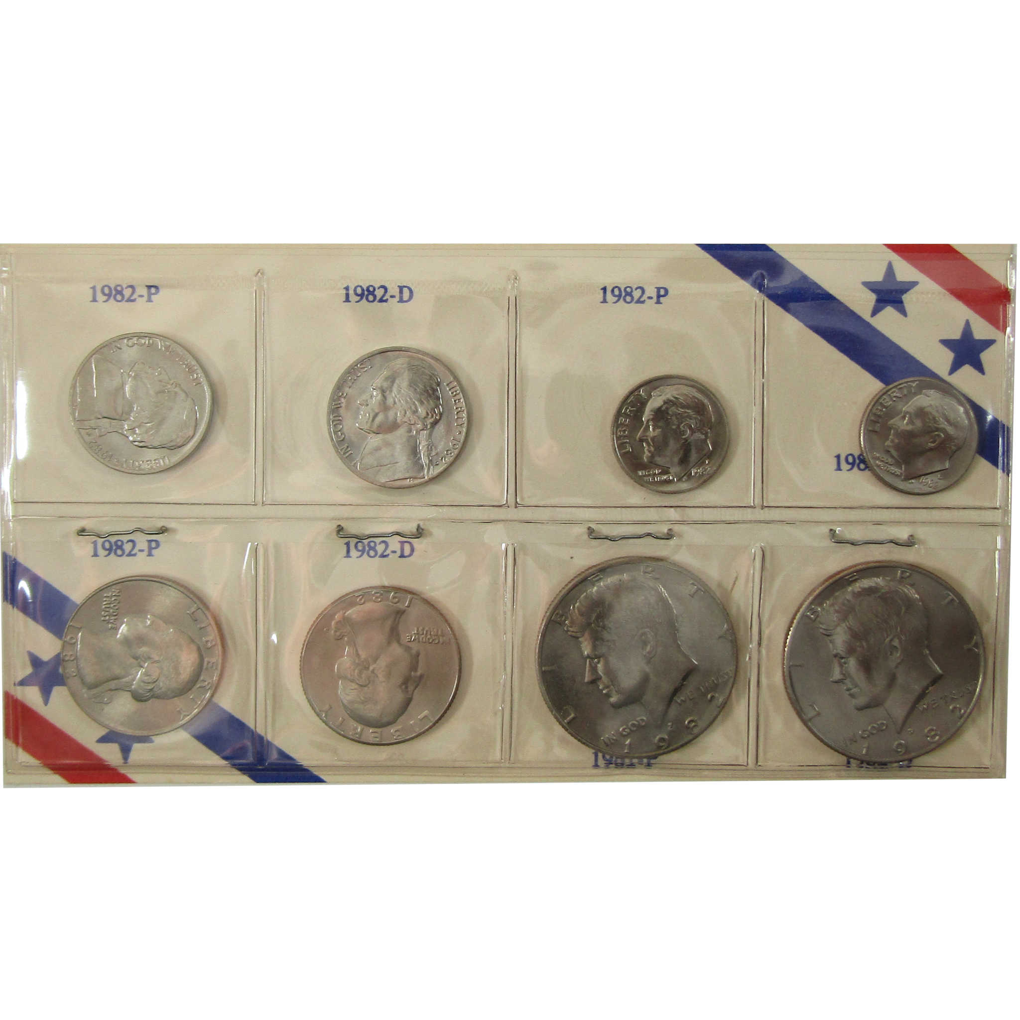 1982 P&D Unofficial 15-Coin Uncirculated Mint Set SKU:I28196
