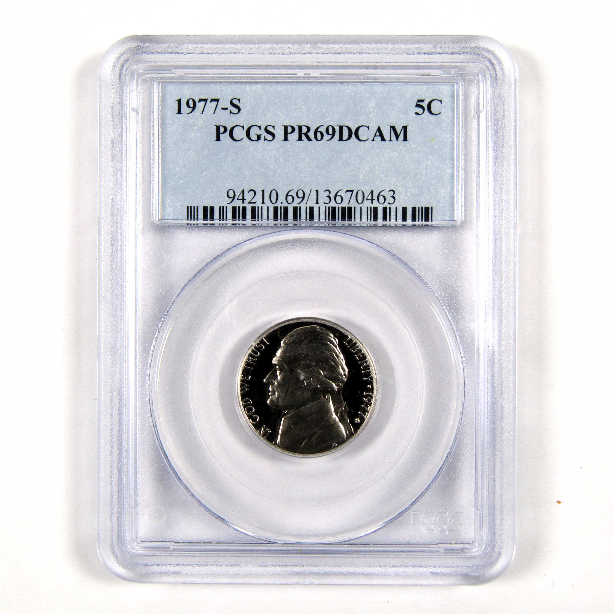 1977 S Jefferson Nickel PF 69 DCAM PCGS 5c Proof Coin SKU:CPC4253