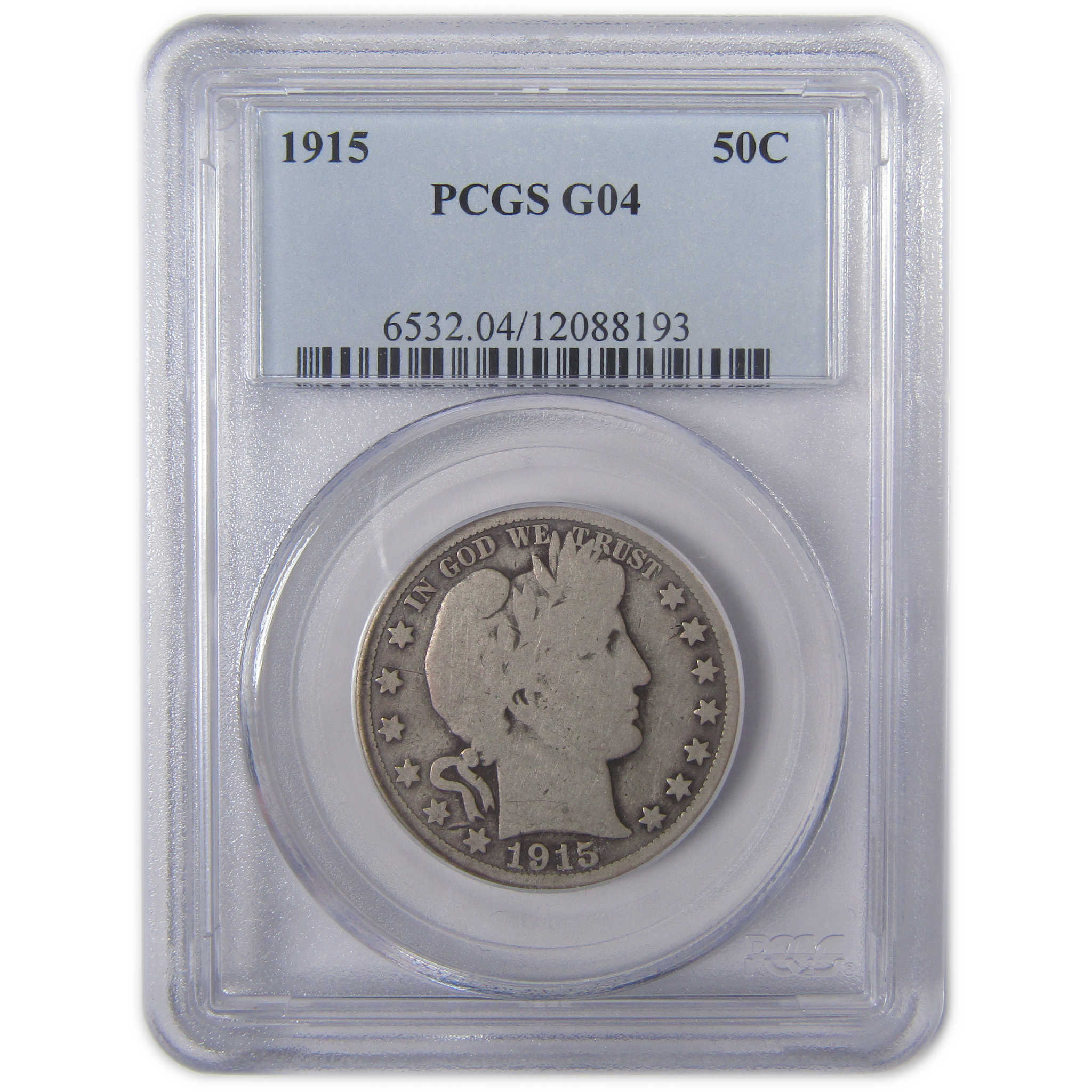 1915 Barber Half Dollar G 4 PCGS Silver 50c Coin SKU:CPC9888