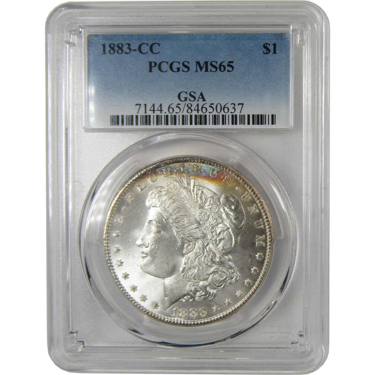 1883 CC GSA Morgan Silver Dollar MS 65 PCGS Uncirculated $1 Coin - Morgan coin - Morgan silver dollar - Morgan silver dollar for sale - Profile Coins &amp; Collectibles