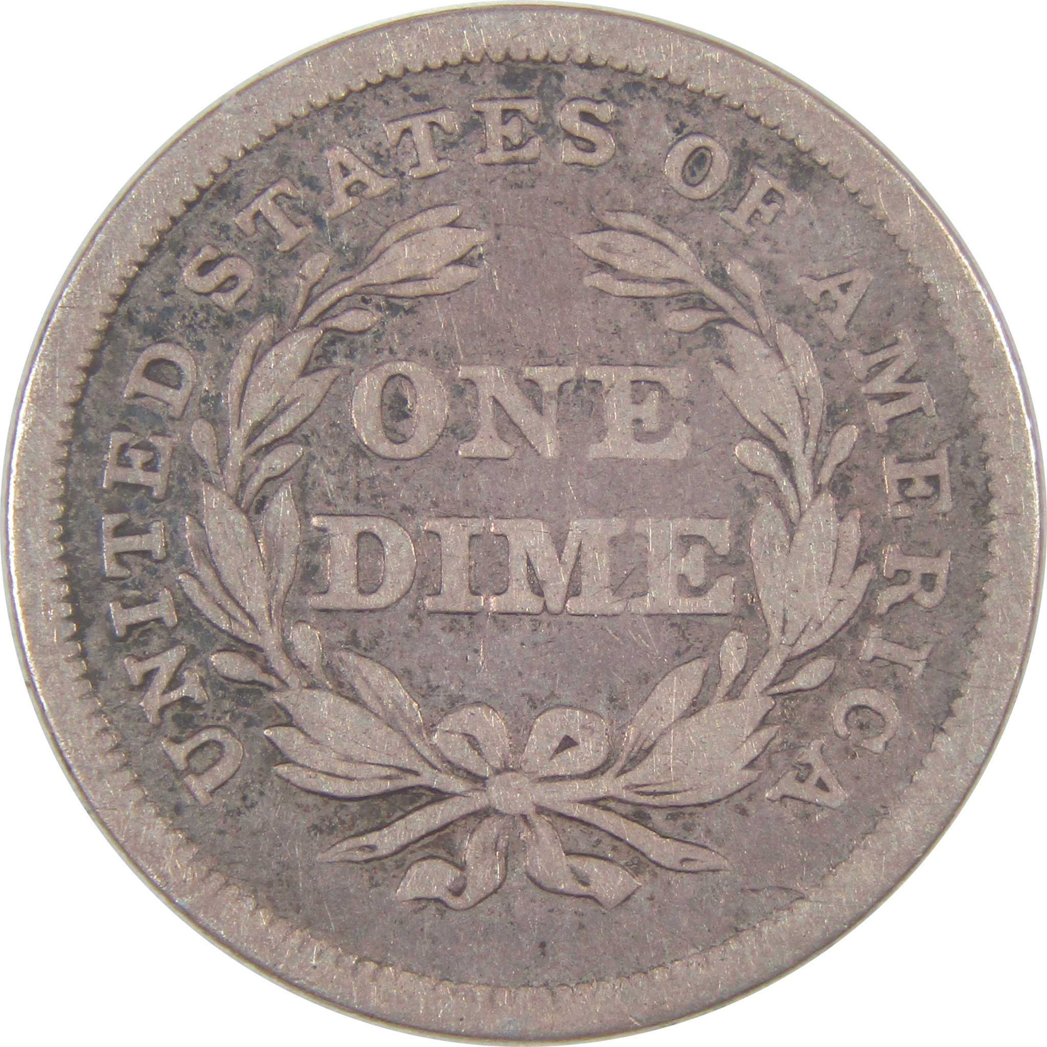 1839 Seated Liberty Dime F Fine Silver 10c Coin SKU:I16821