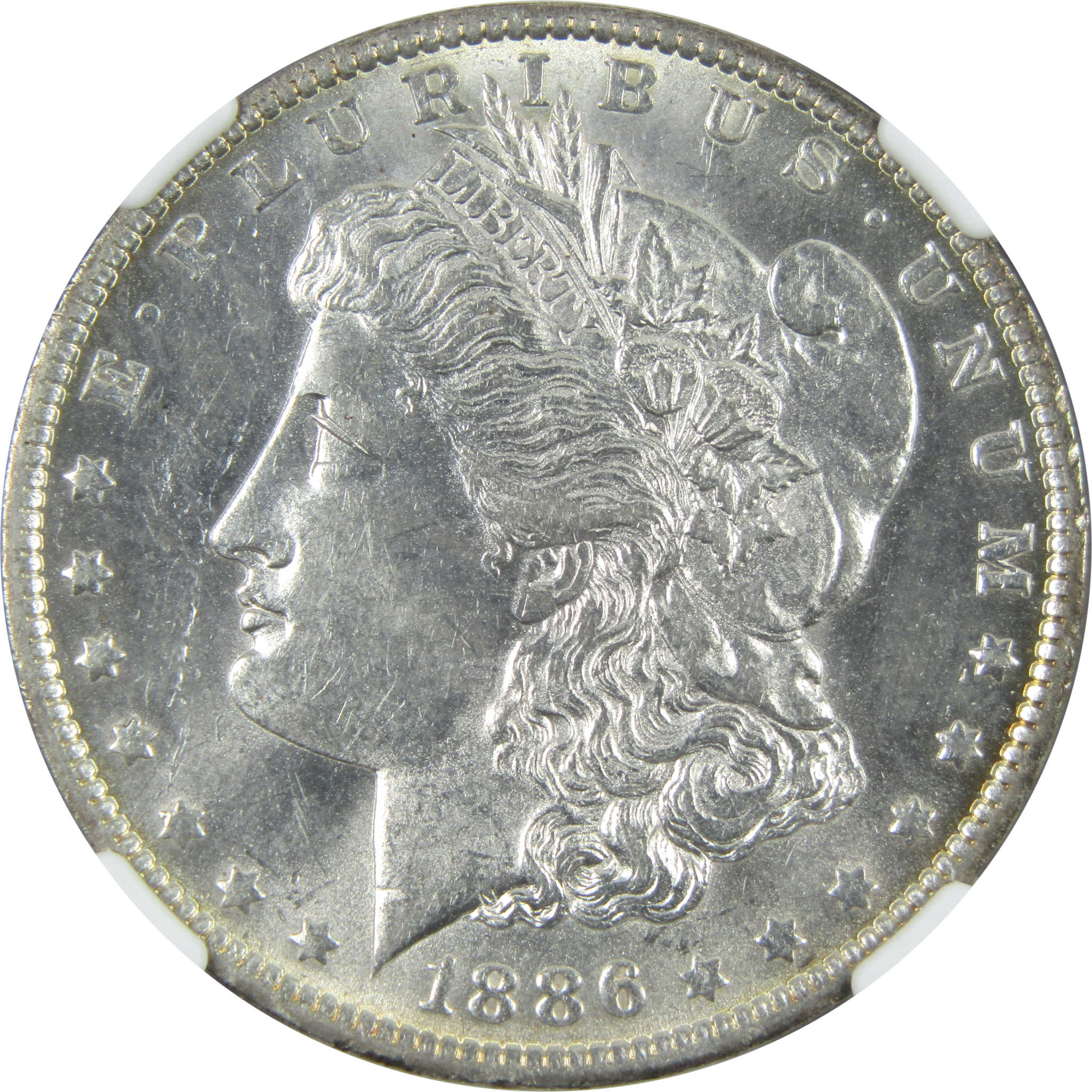 1886 O Morgan Dollar AU 58 NGC Silver $1 Coin SKU:I14443 - Morgan coin - Morgan silver dollar - Morgan silver dollar for sale - Profile Coins &amp; Collectibles