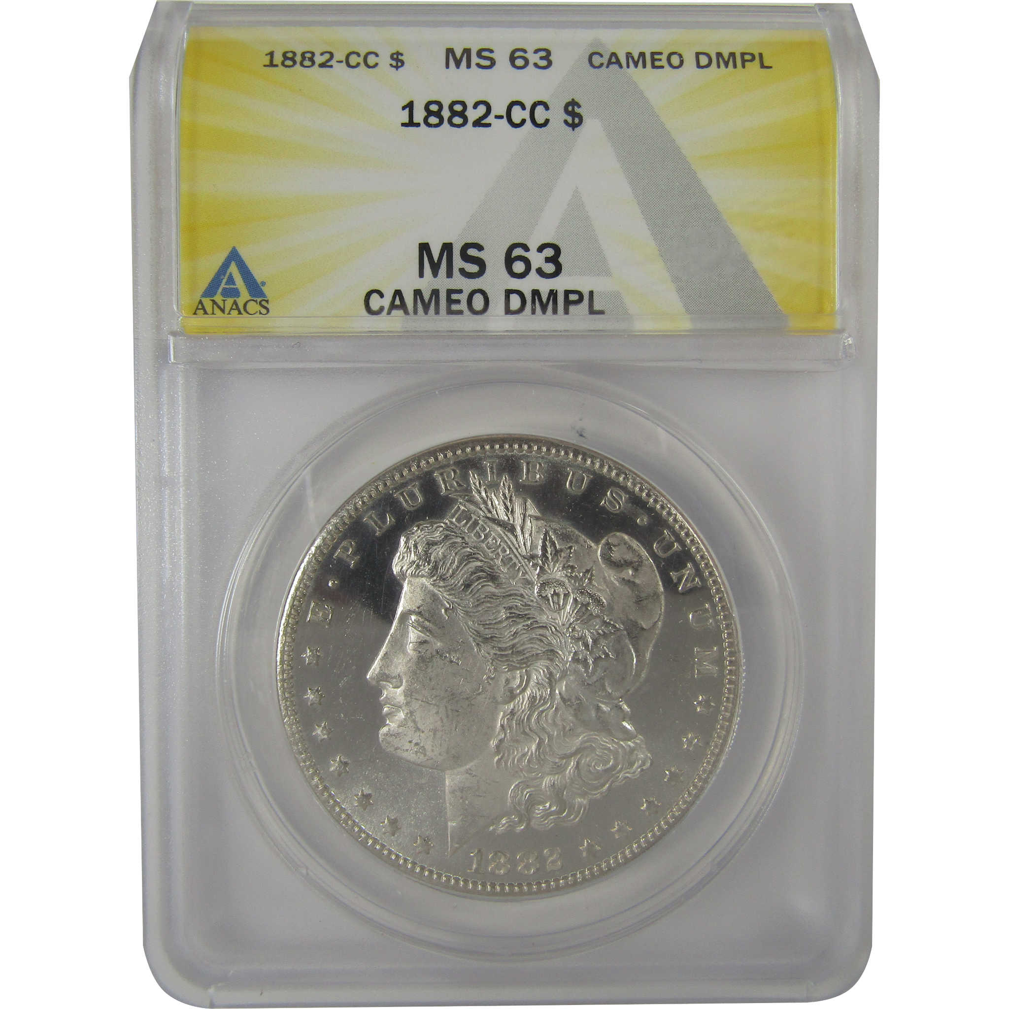 1882 CC Morgan Dollar MS 63 CAMEO DMPL ANACS Silver $1 Coin SKU:I23054 - Morgan coin - Morgan silver dollar - Morgan silver dollar for sale - Profile Coins &amp; Collectibles