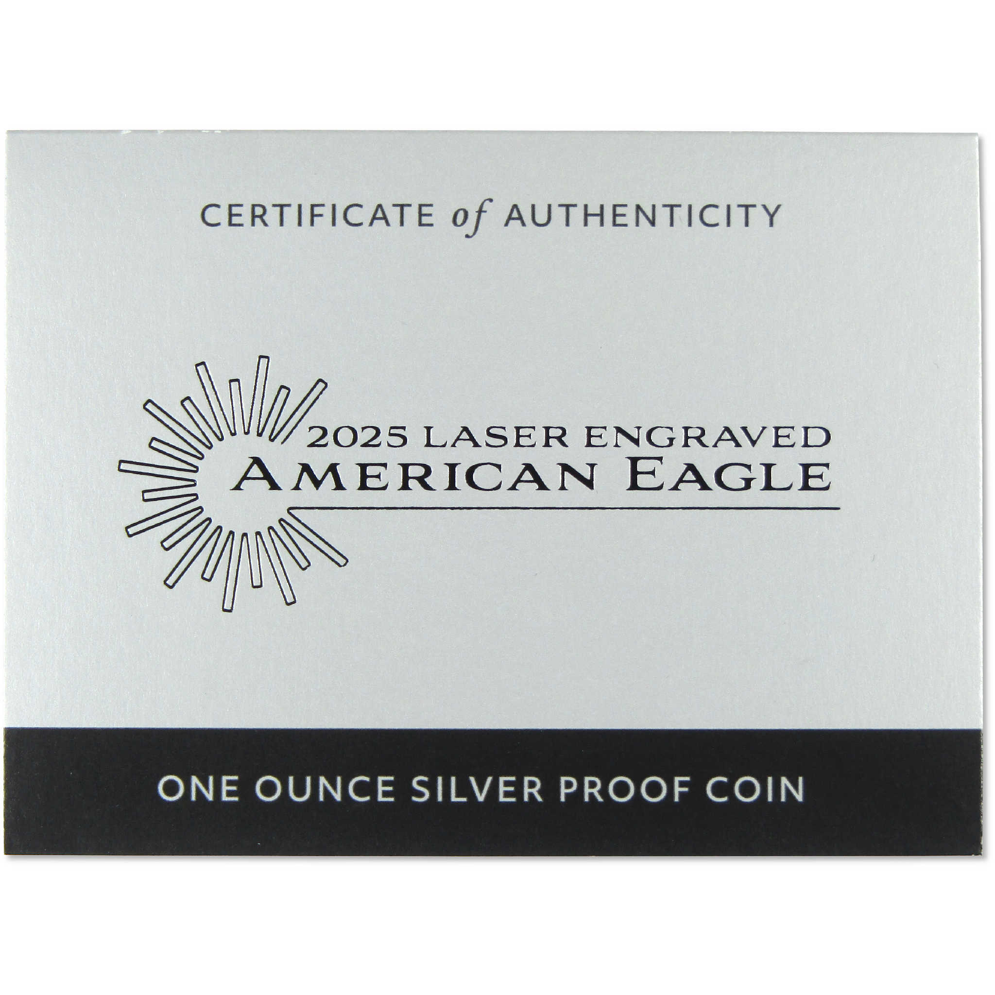 2025 W American Silver Eagle with Laser-Engraved Privy Mark Proof OGP