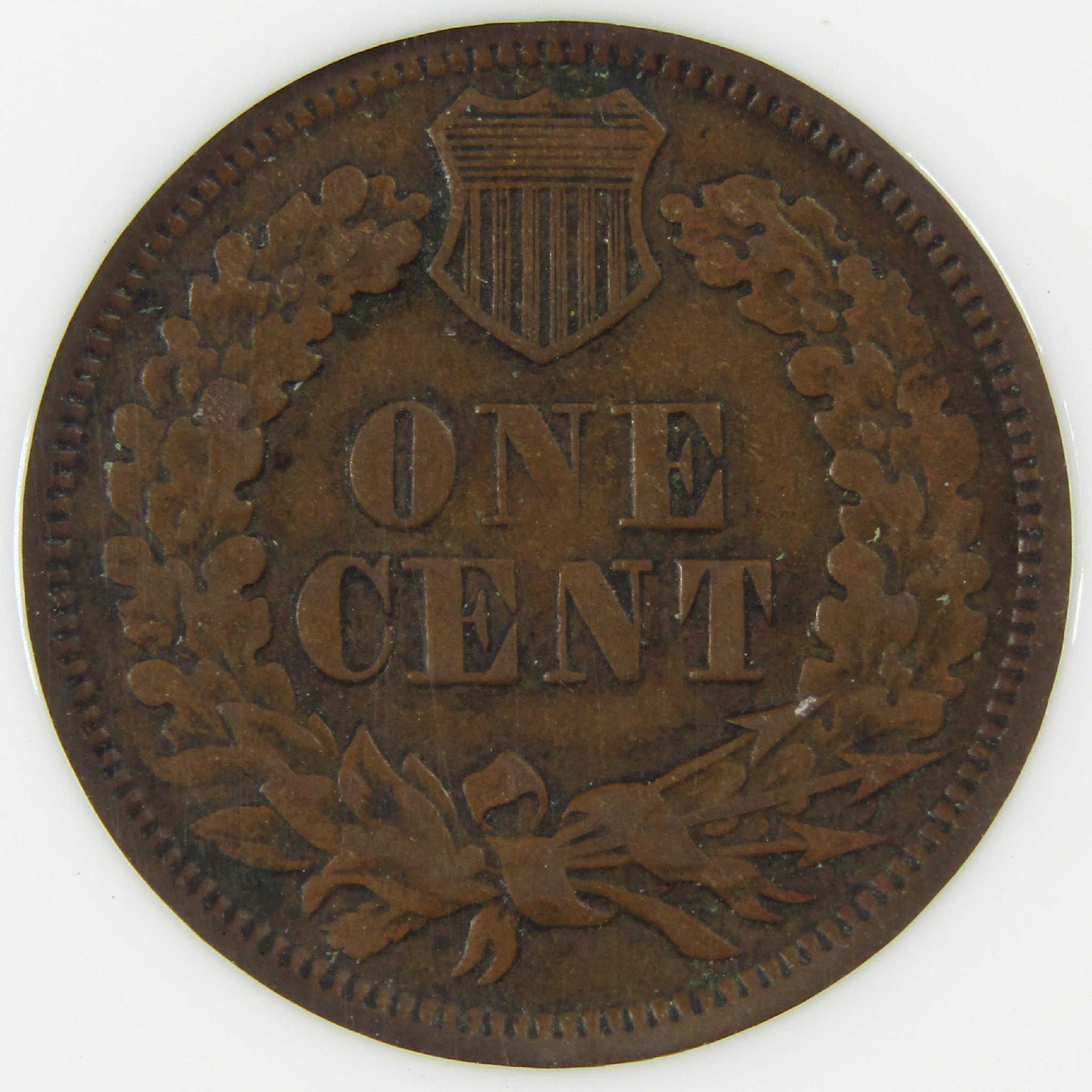 1872 Indian Head Cent VF 35 BN NGC Penny 1c Coin Collectible