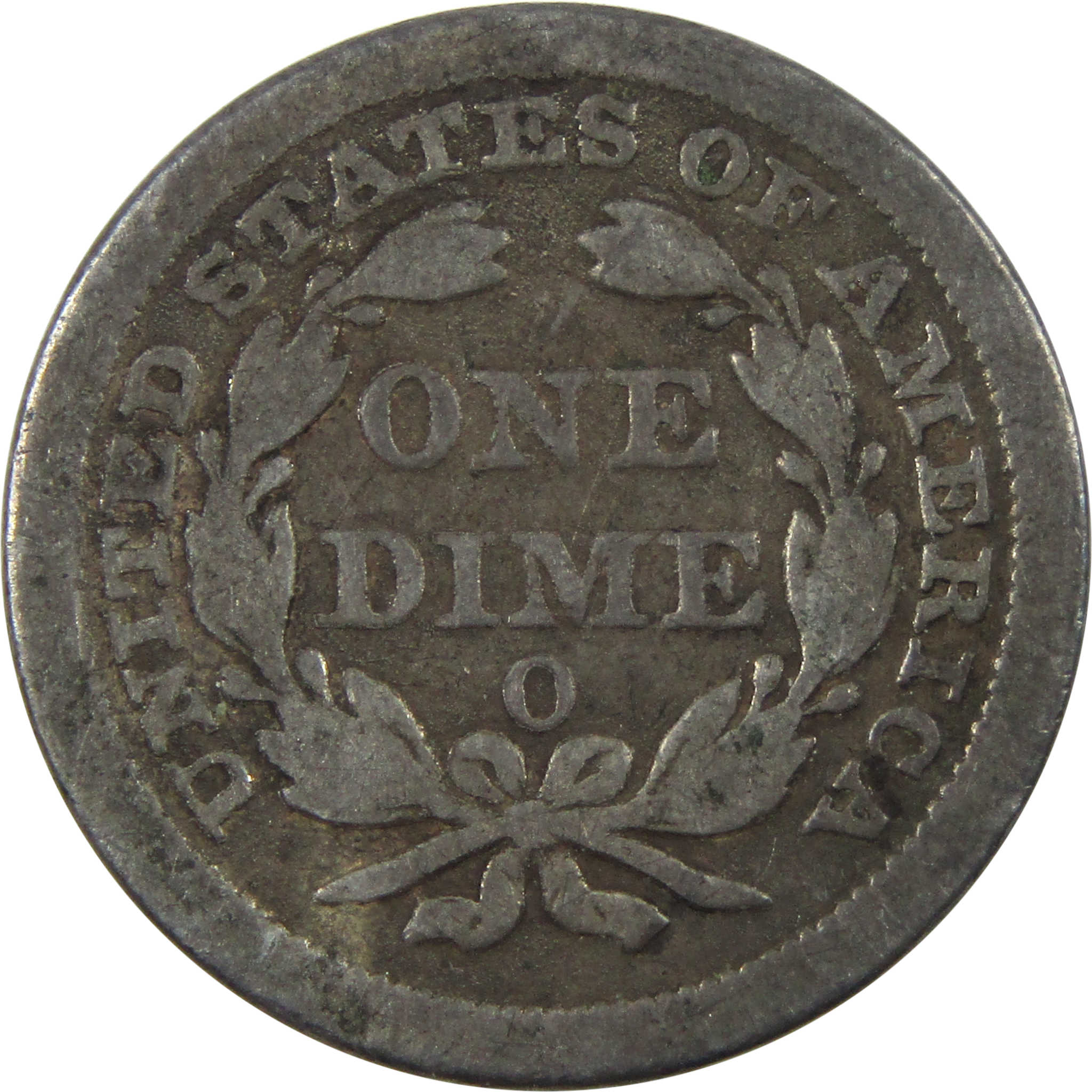 1856 O Seated Liberty Dime F Fine Silver 10c Coin SKU:I14060