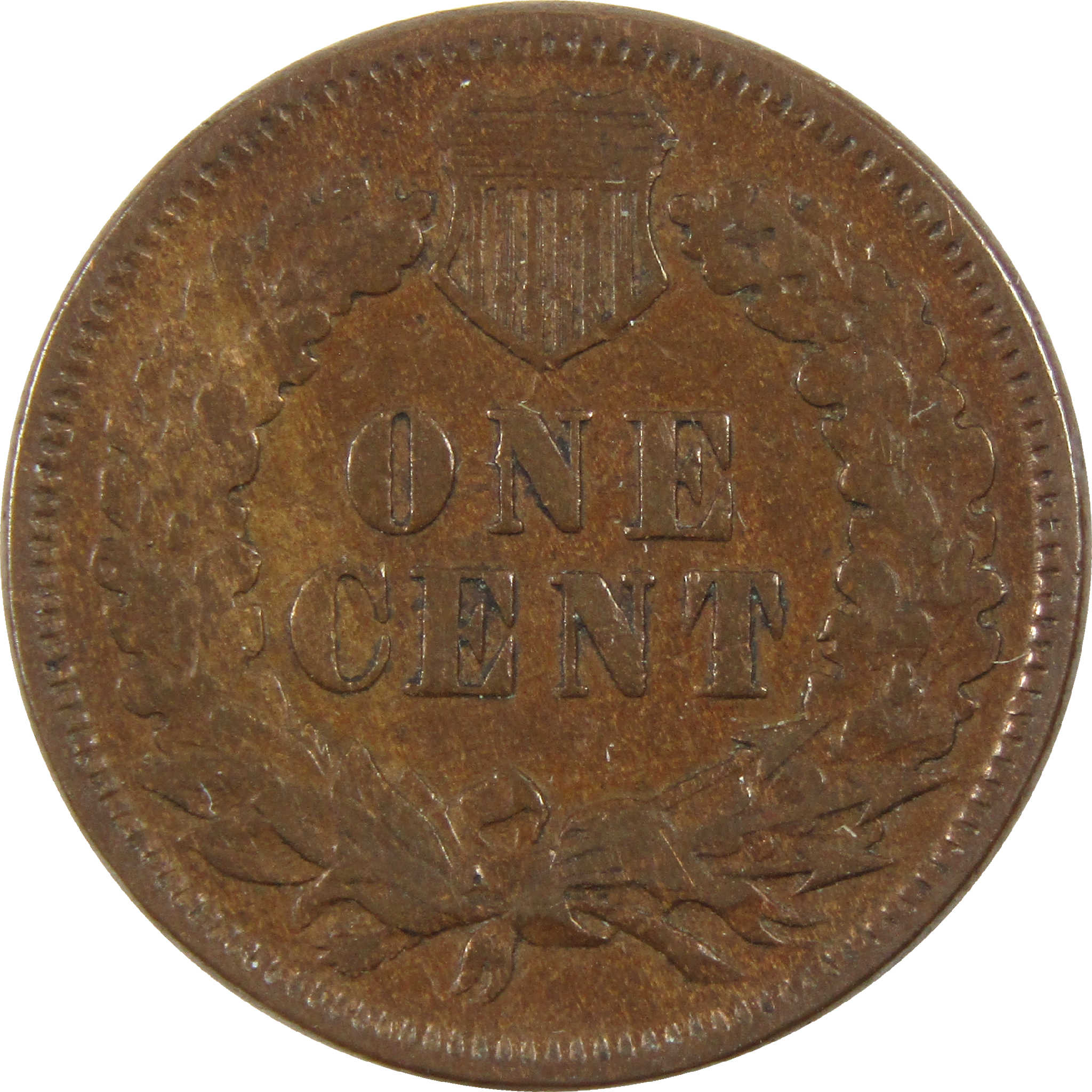 1875 Indian Head Cent F Fine Penny 1c Coin SKU:I11467