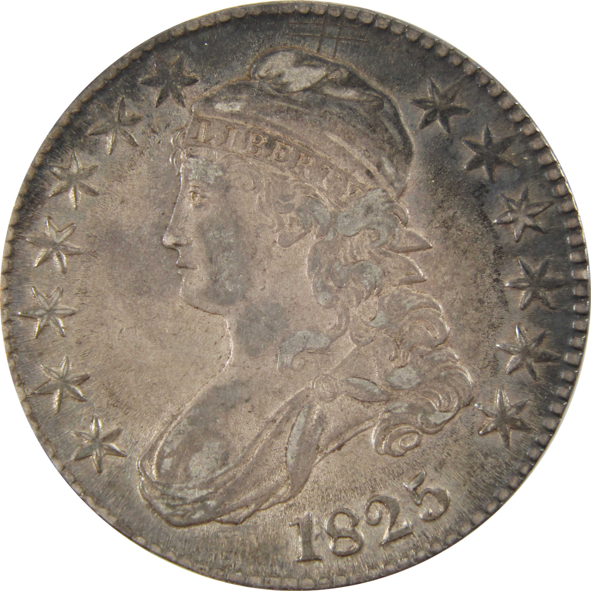 1825 Capped Bust Half Dollar XF EF Extremely Fine Silver SKU:I10020
