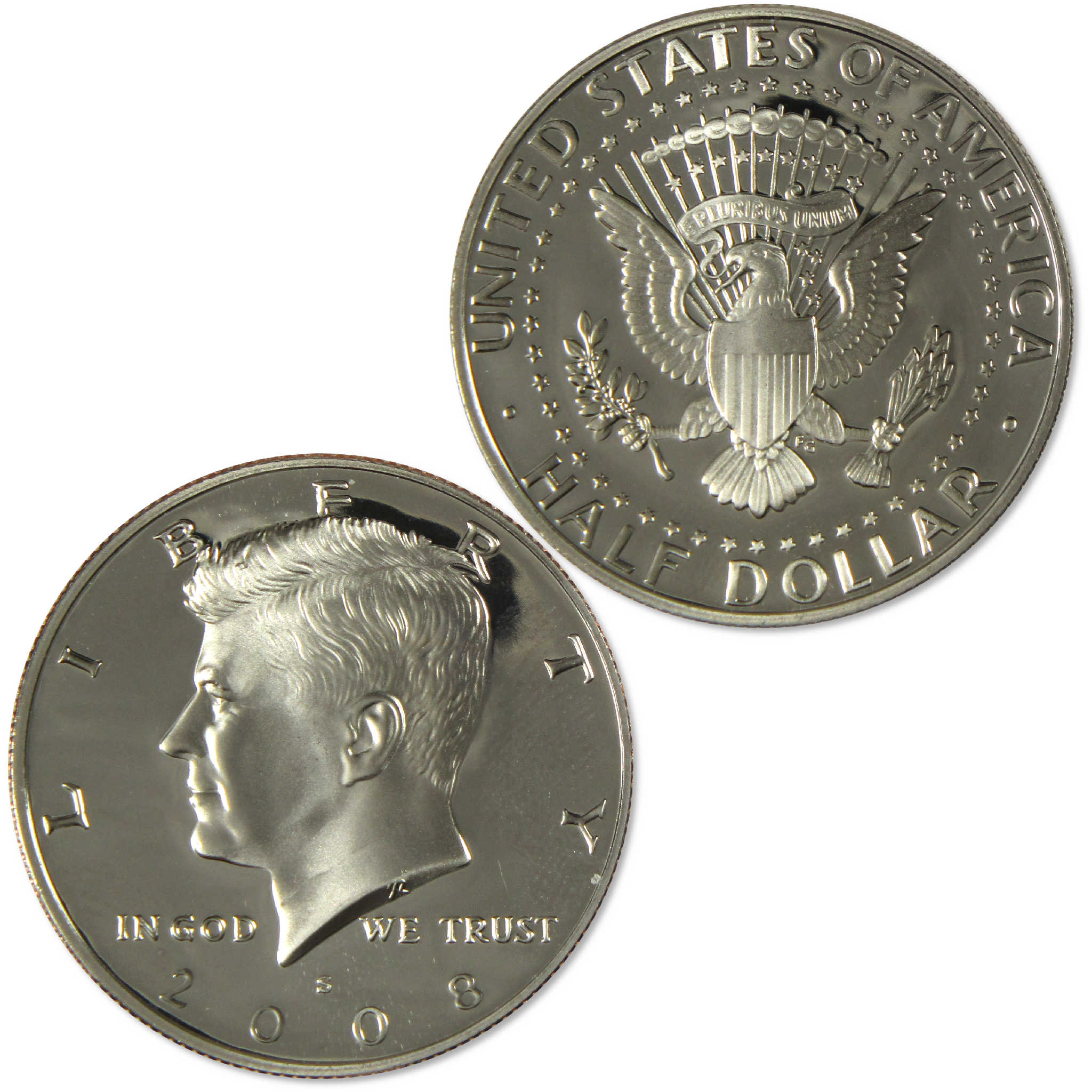 2008 S Kennedy Clad Half Dollar Proof 50c Coin Collectible
