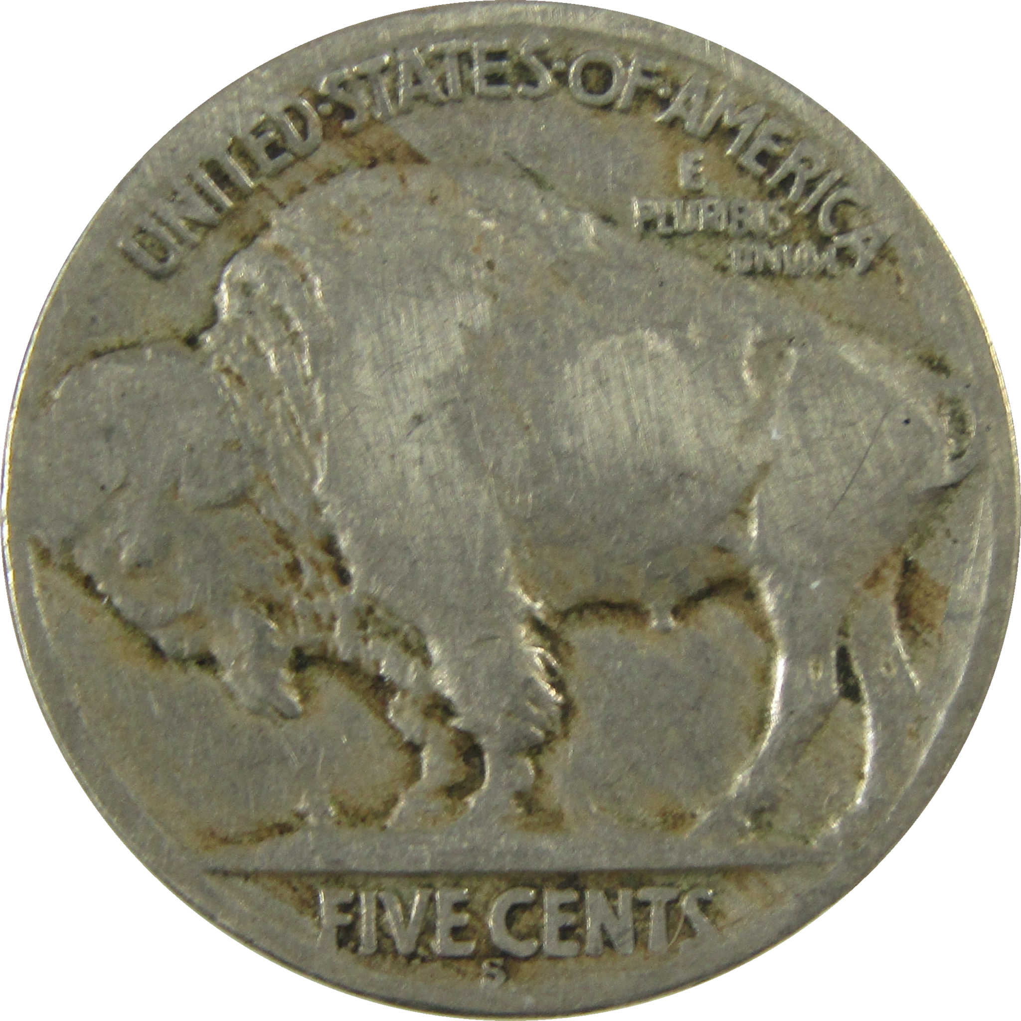 1921 S Indian Head Buffalo Nickel G Good Details 5c Coin SKU:I27873