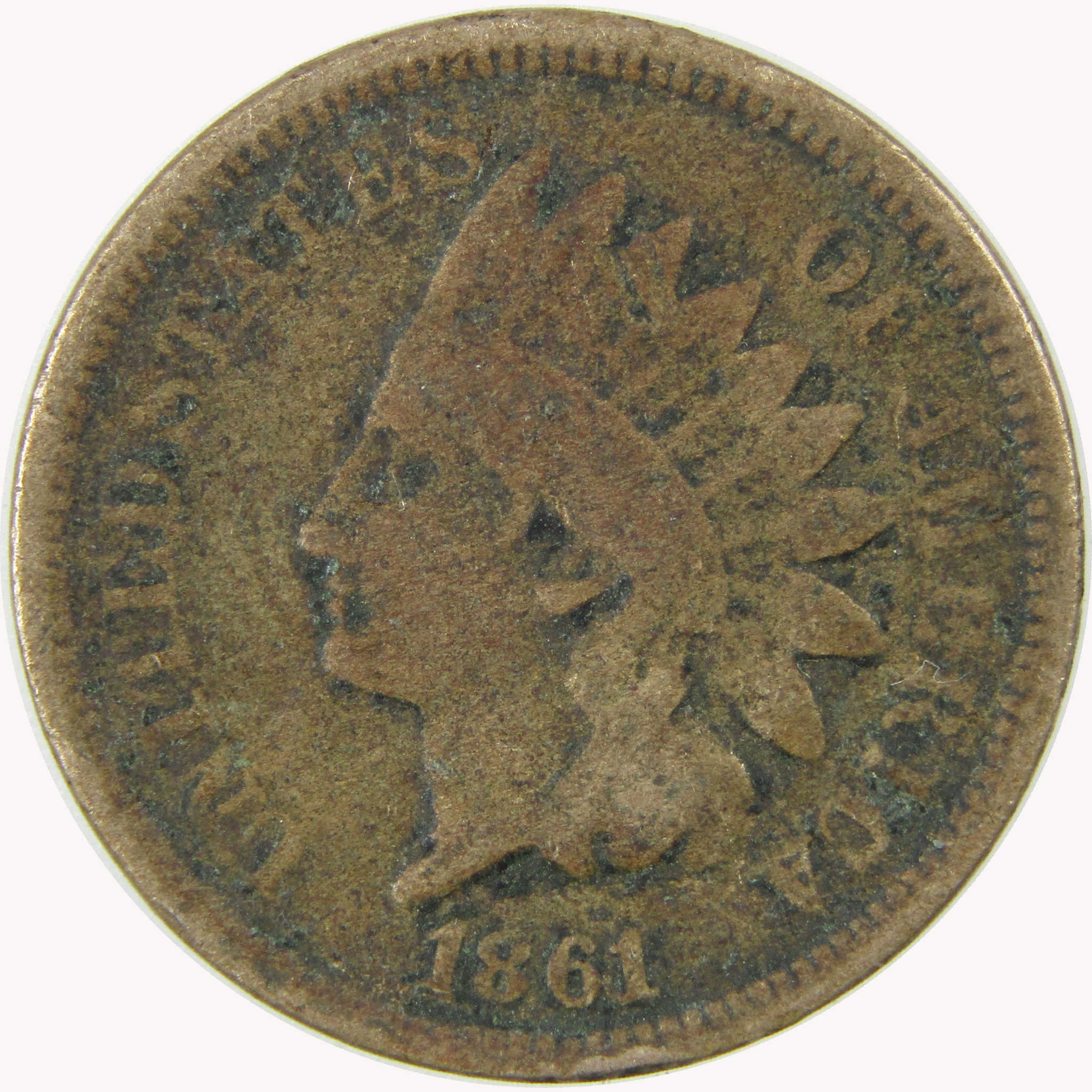 1861 Indian Head Cent G Good Penny 1c Coin SKU:CP1074
