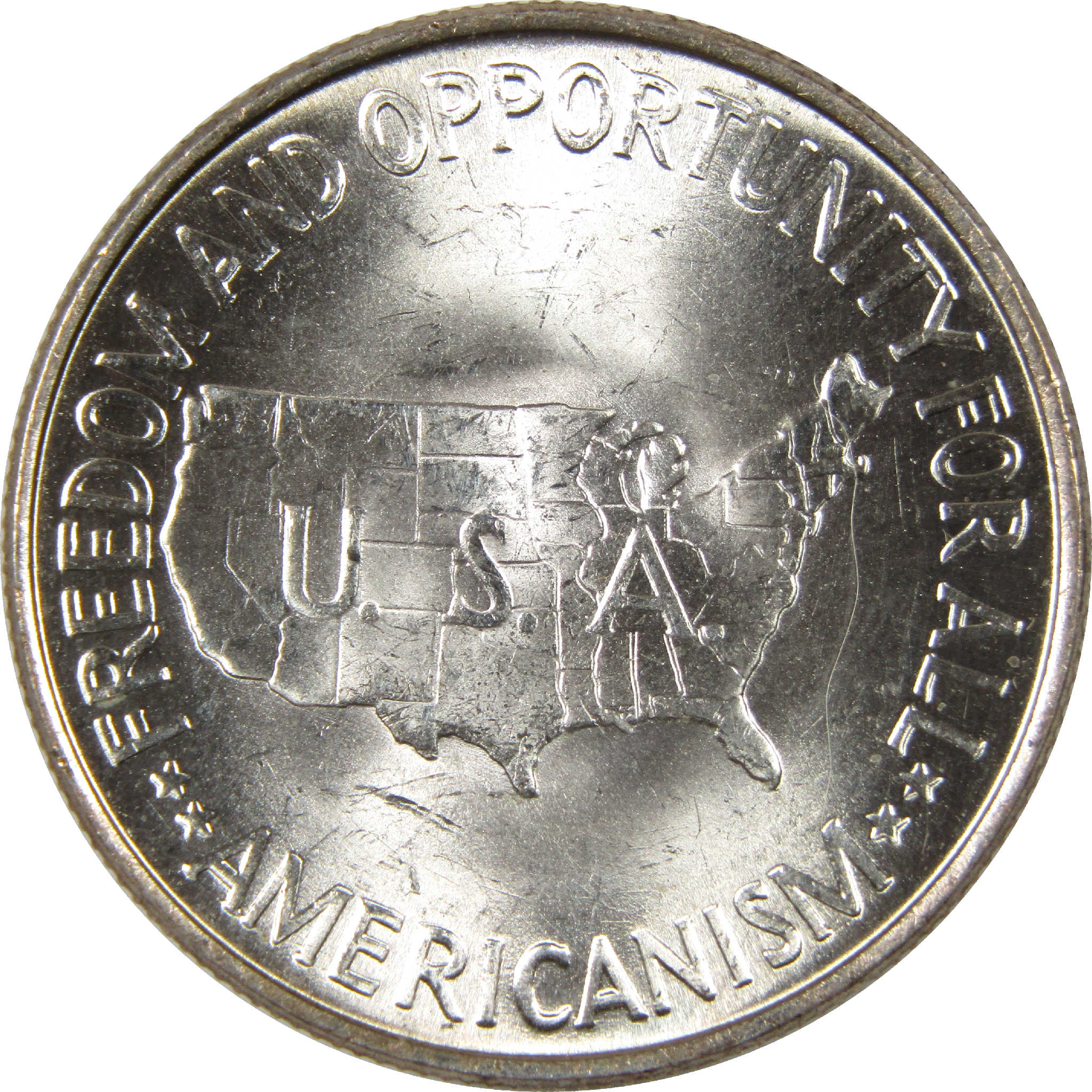 Washington-Carver Half Dollar 1952 Uncirculated Silver 50c Coin