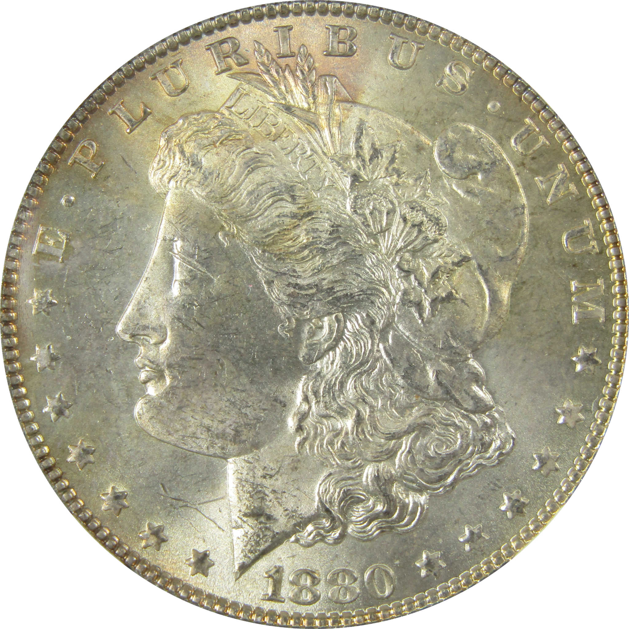 1880 Morgan Silver Dollar MS 63 NGC Uncirculated $1 Coin SKU:I27519