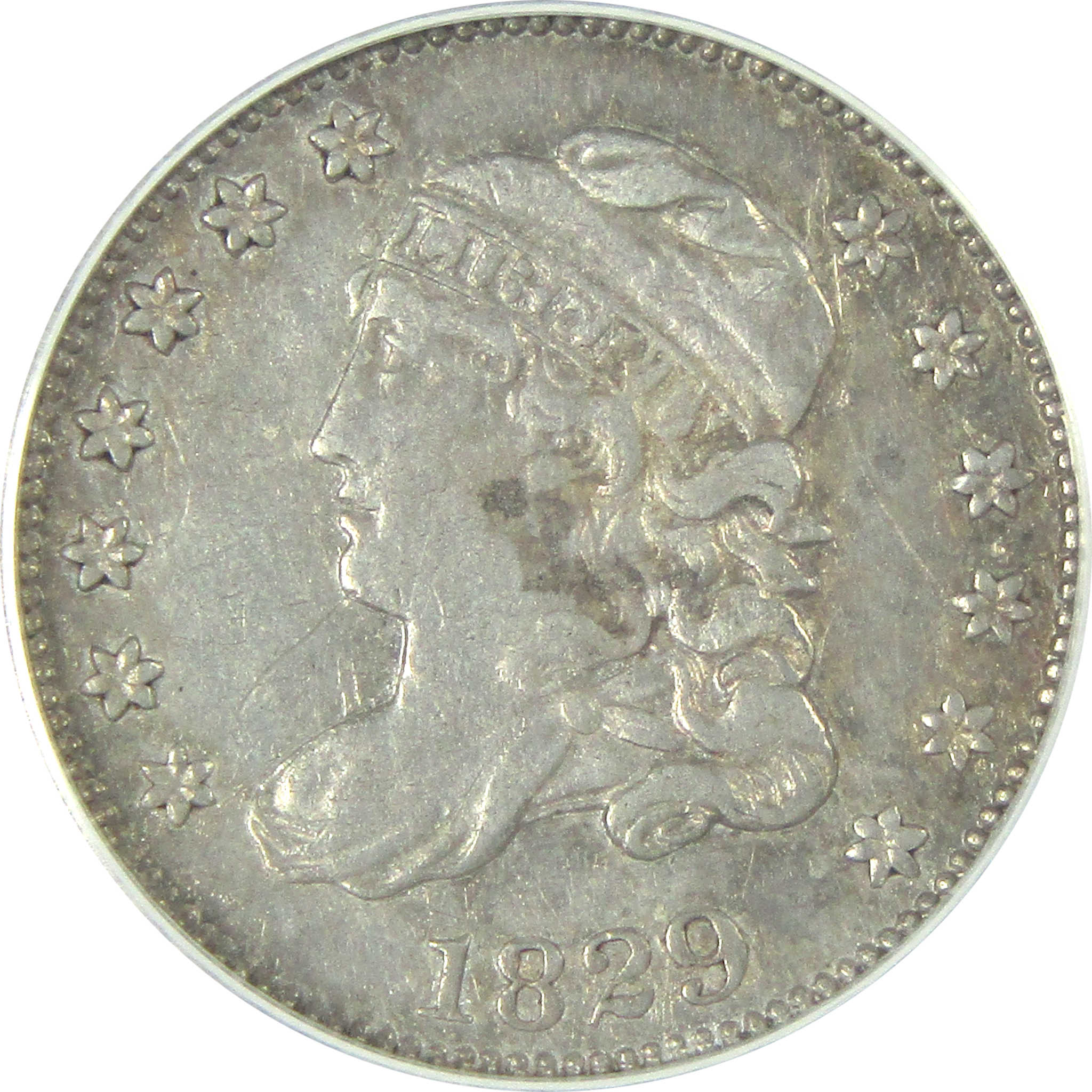 1829 Capped Bust Half Dime VF 35 Details ANACS Silver 5c SKU:I16100