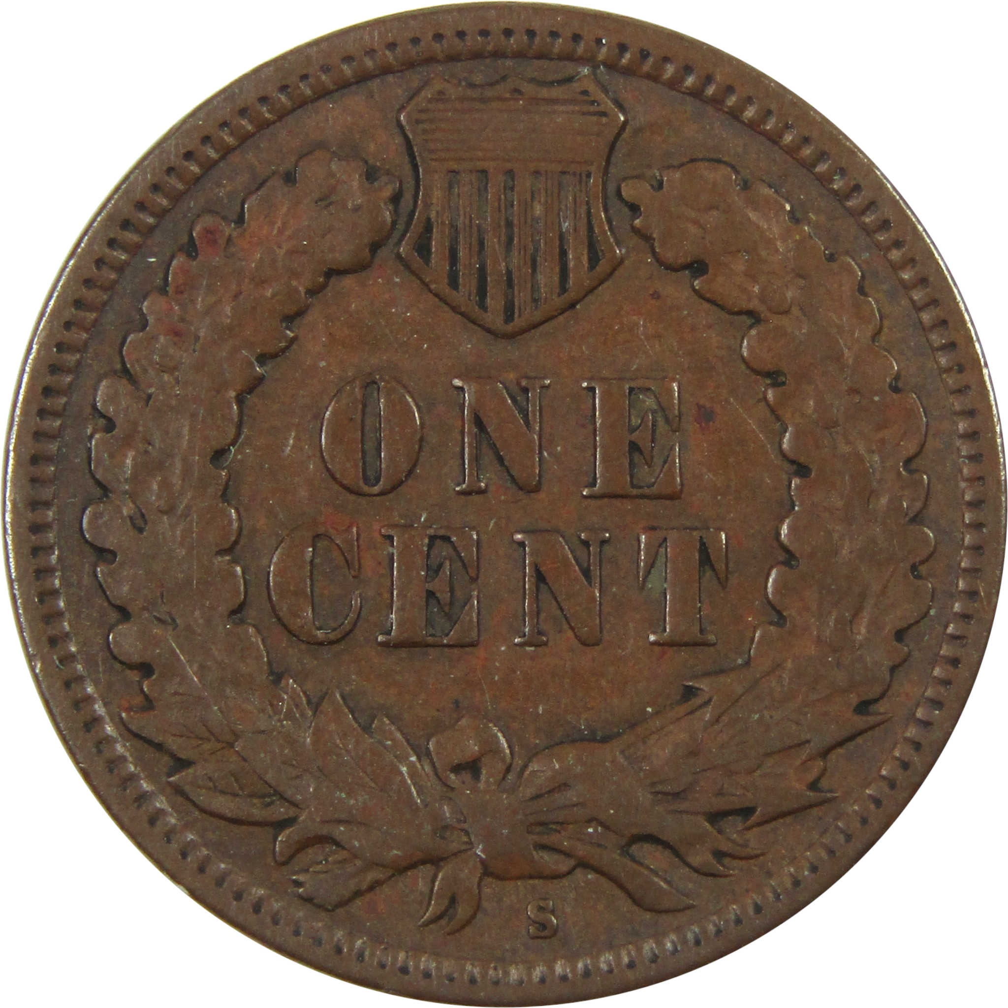 1908 S Indian Head Cent VF Very Fine Penny 1c Coin SKU:I14053